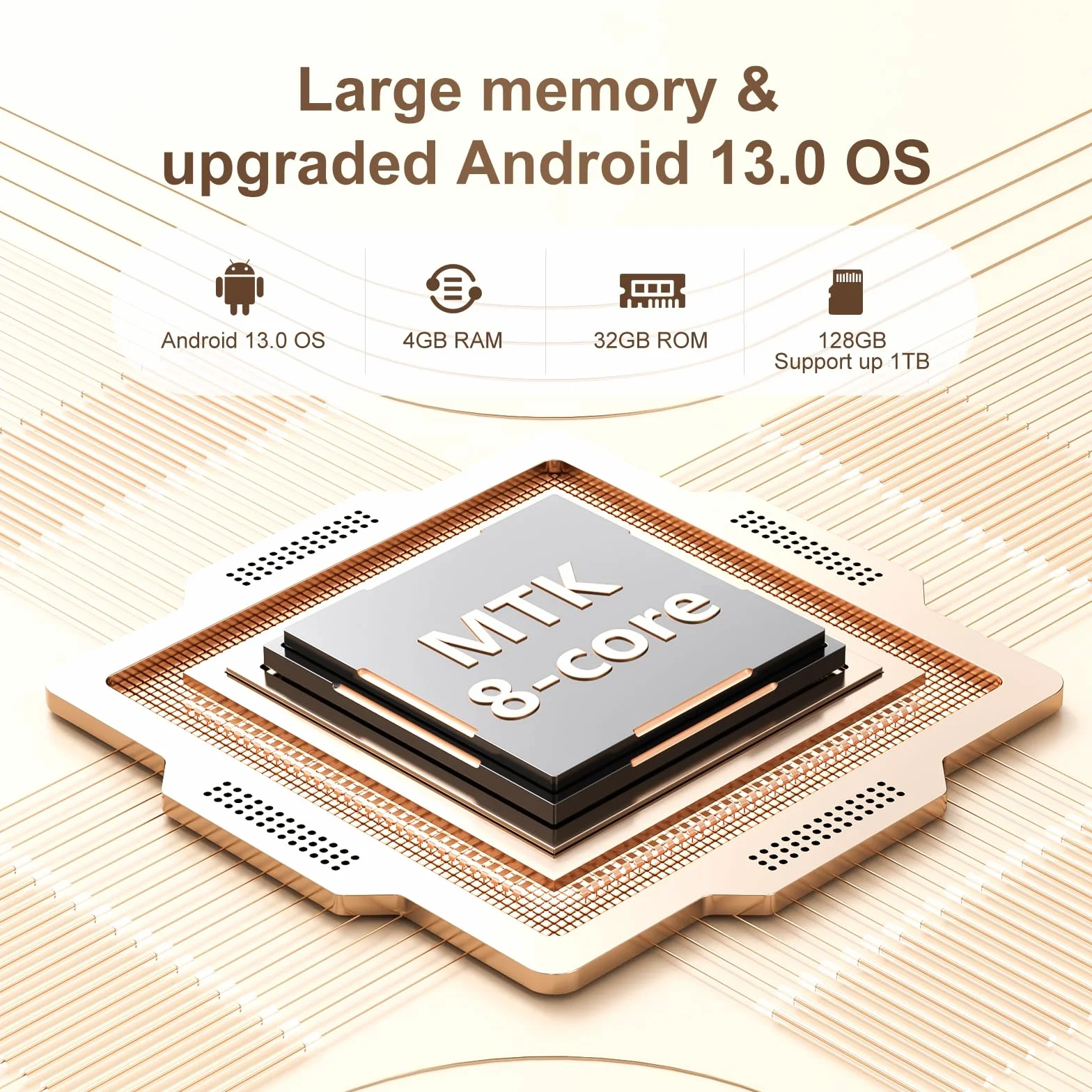 SWOFY Odtwarzacz MP3 z ekranem dotykowym 96 GB, 5 cali, Bluetooth 5.0, 2500 mAh, dwuzakresowa sieć Wi-Fi, Android 13.0, dźwięk HI-FI, wstępnie zainstalowany Spotify & Amazon Music E-book Reader