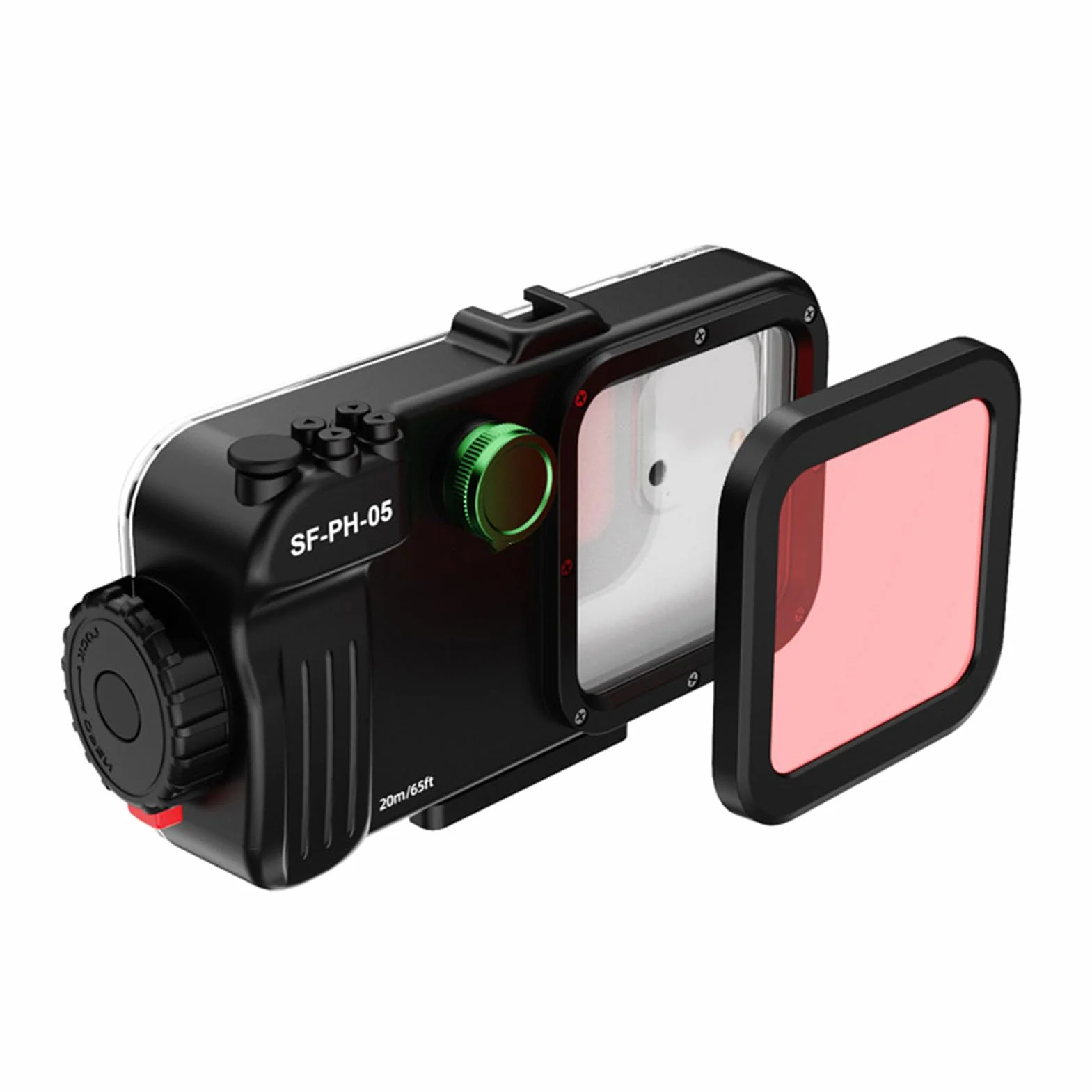 Luocute Podwodne Nurkowanie Snorkeling Etui na Telefon do IOS 13 14 15 16 17 Pro 20m Wodoodporne Podwodne Nurkowanie z rurką Etui na Telefon, Profesjonalna Obudowa do zdjęć z Nurkowania