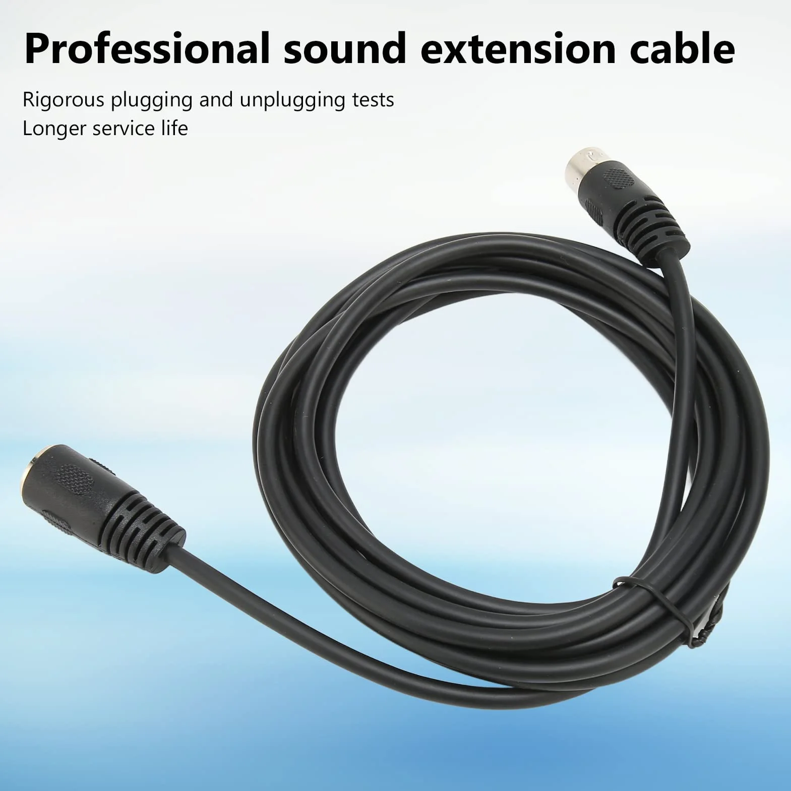 6-pinowy Przedłużacz DIN, 6-pinowy Wtyk DIN Męski na żeński Przedłużacz Sygnału Dźwiękowego do Połączenia Danych Kabel Adaptera AV do Cyfrowych urządzeń Dźwiękowych (/ 9,8