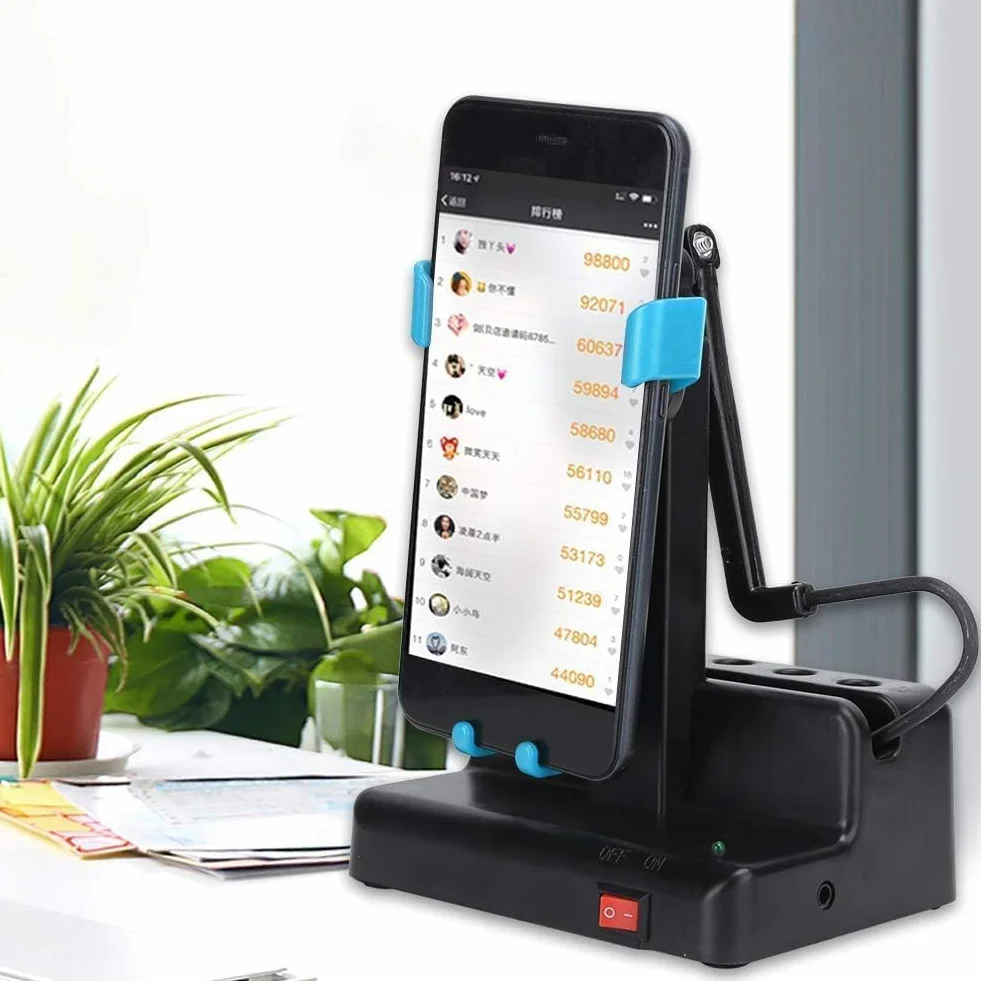 Garosa Zarabiaj kroki automatyczny ruch kołyski do telefonu komórkowego ciche potrząsanie urządzenie do poruszania krokomierzy z przełącznikiem ON/Off for fitness tracking