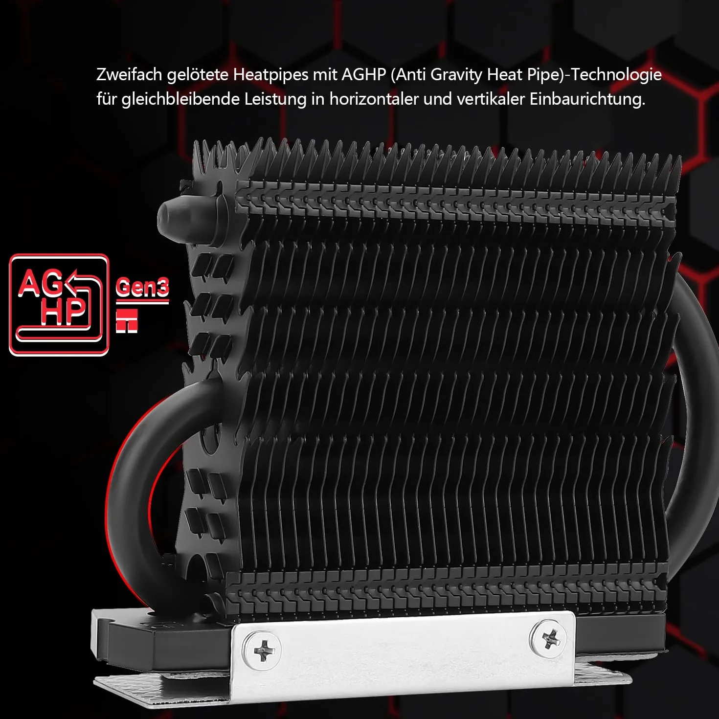 Thermalright HR-09 2280 PRO Black radiator dwustronny SSD 2280 z podkładką termiczną do komputera stacjonarnego
