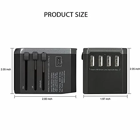 Uniwersalny zasilacz na całym świecie PD 18 W. International Universal Travel Adapter 4 Porty Ładowarka USB Wall Elektryczne Wtyczki Sockets Converter UE AMERYKAŃSKA BRYTA AU Wtyczka Wtyczka podróżna
