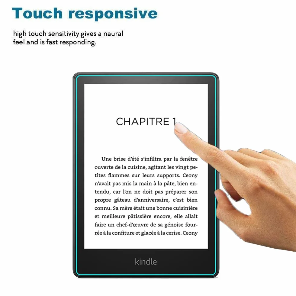 Ochronka ekranu do Kindle Paperwhite 2021, szkło hartowane 9H, 2 szt, 6,8", 11. generacji