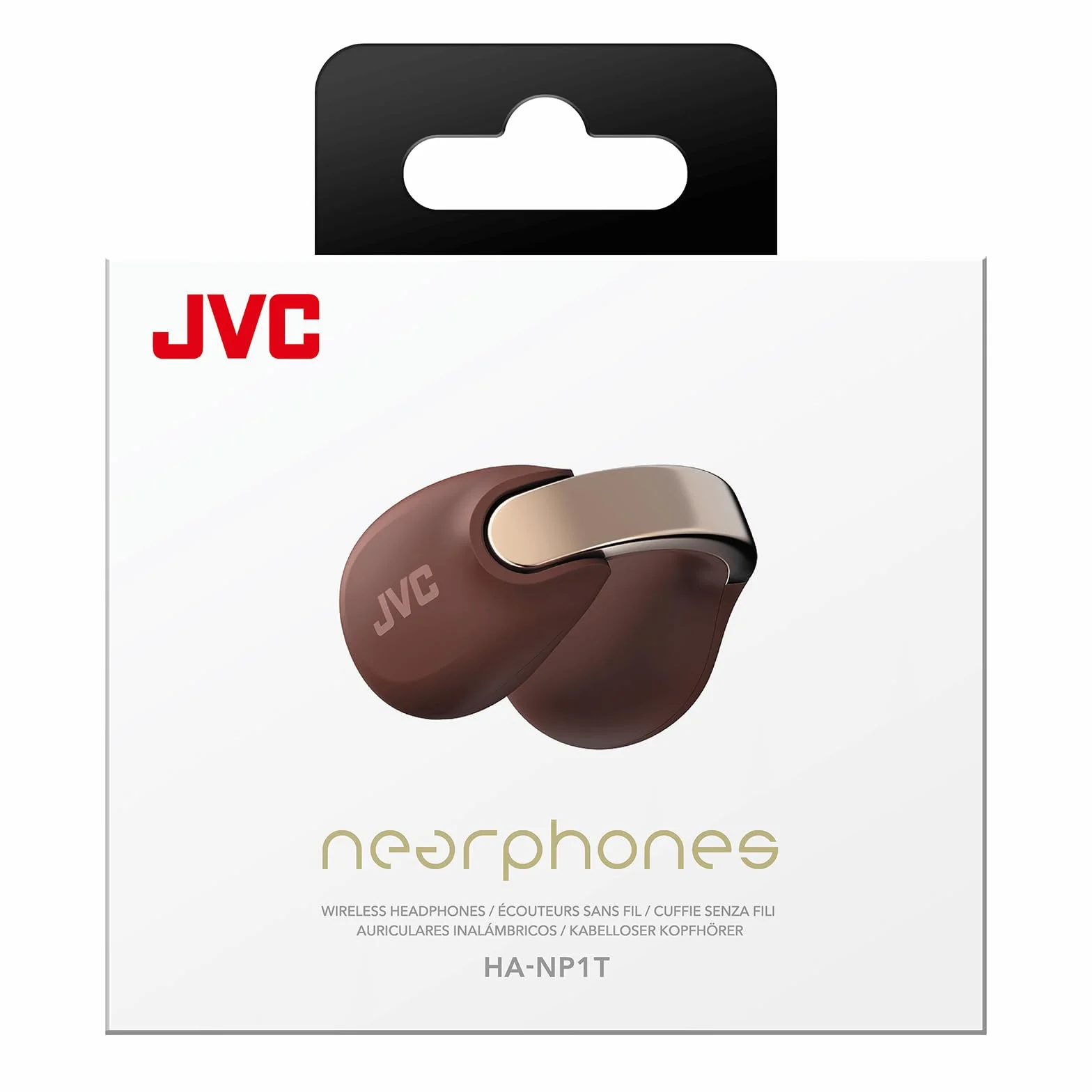 JVC Bezprzewodowe słuchawki Bluetooth | 24h baterii i szybkie ładowanie | Ucho otwarte | Lekkie i wodoodporne | Sportowe z IPX4 i kontrolą dotykową - HA-NP1T Granat