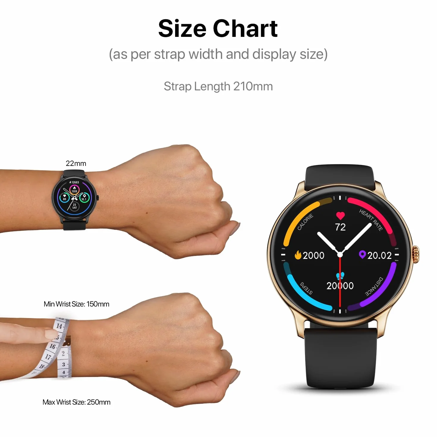 Fire-Boltt Phoenix Pro Smart Watch 3.5 cm wyświetlacz HD, połączenia Bluetooth, asystent głosowy AI, 120 trybów sportowych, wodoodporność IP67, monitor SpO2, inteligentny zegarek dla mężczyzn i kobiet