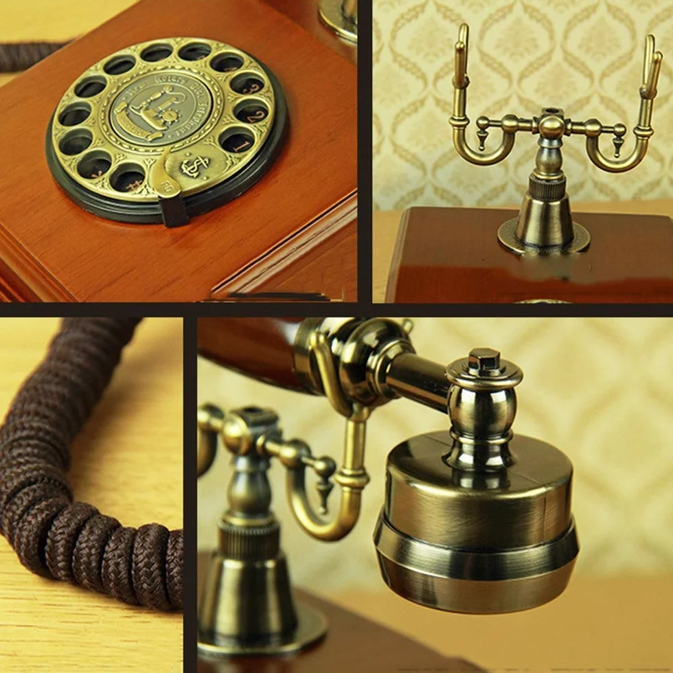 Telefon Stacjonarny Do Domu, Europejski Telefon W Stylu Antycznym, Telefony Z Tarczą Obrotową, Telefon Stacjonarny W Stylu Retro, Telefon Przewodowy Do Domu I Wystro