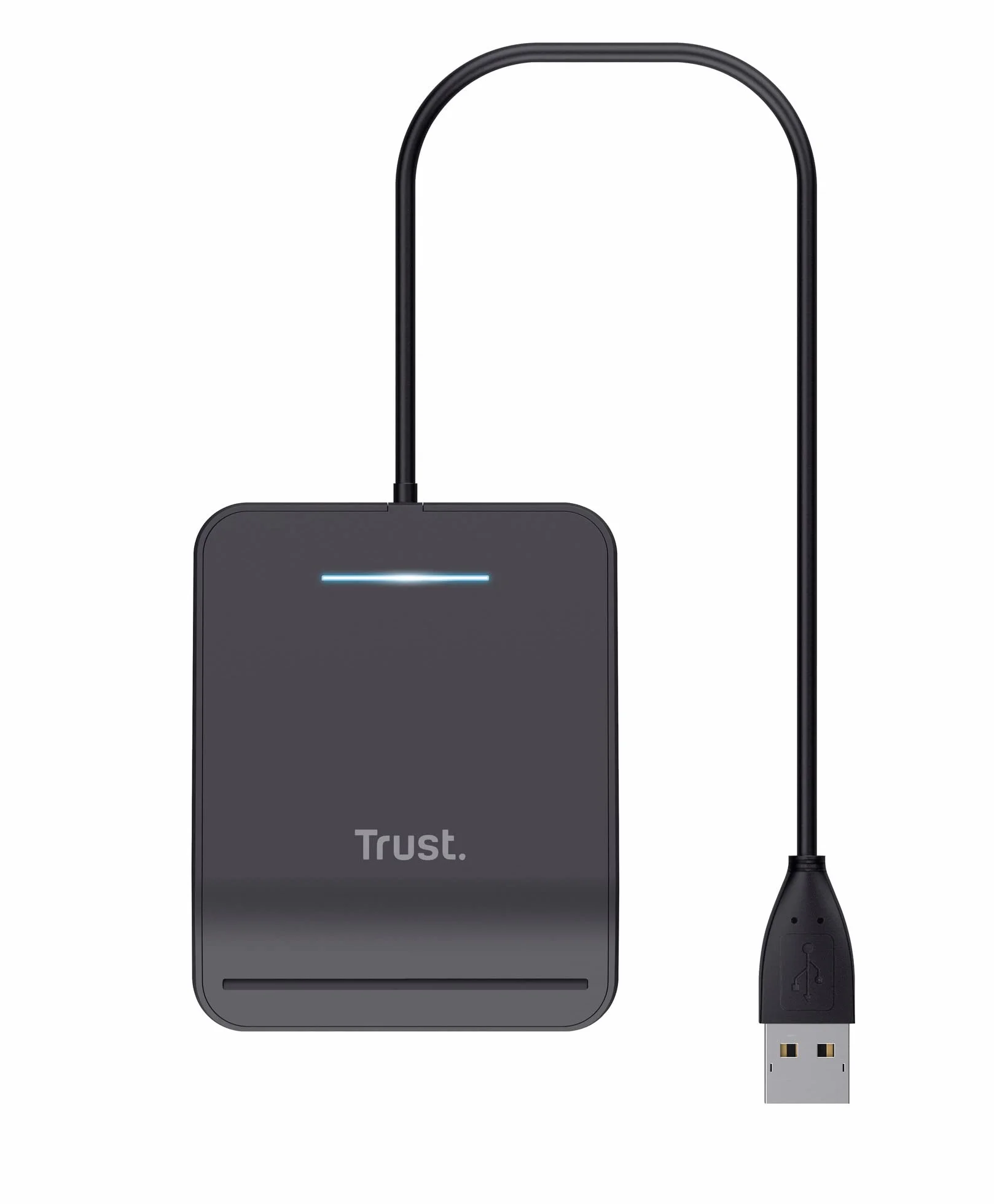 Trust DNI inteligentny czytnik kart zgodny z FIPS 201 TAA ISO 7816 klasa A B C USB czarny