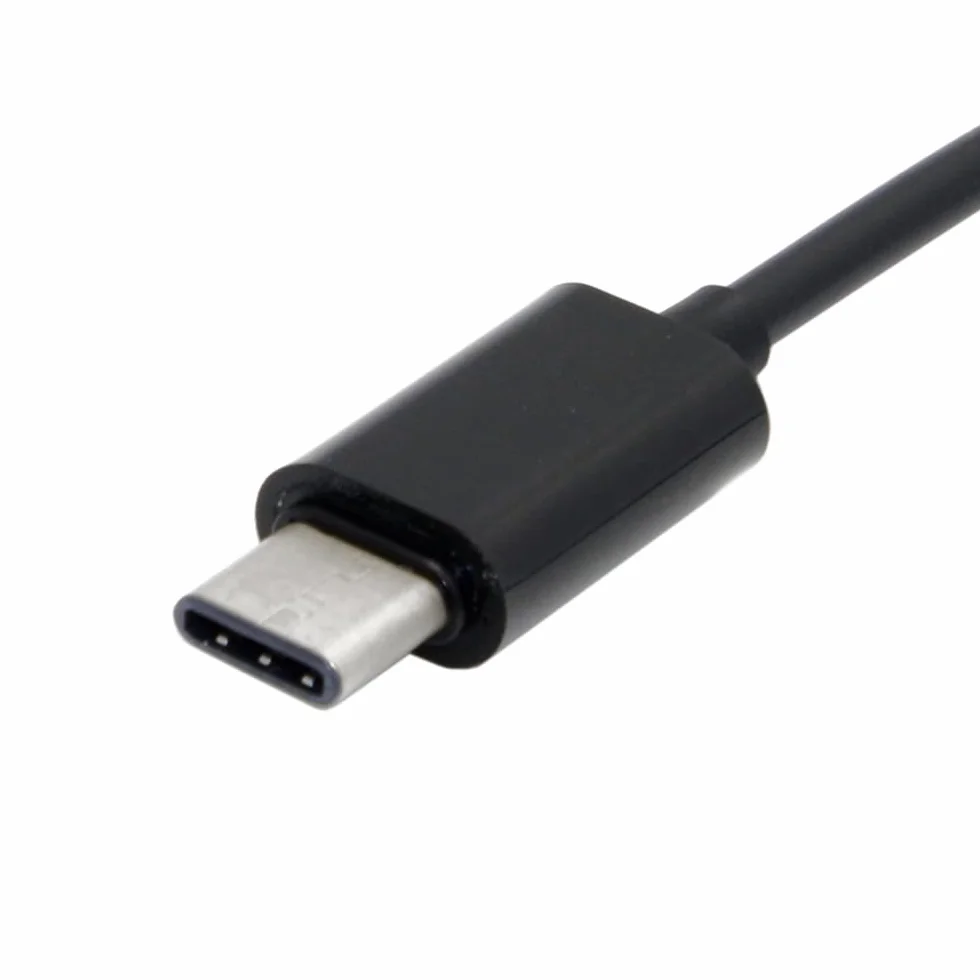 Adapter USB-C na MicroUSB, 2-portowy, AWG 28, czarny Micro USB żeński na USB-C typ C USB 3.1 Micro USB męski rozdzielacz przedłużający kabel do ładowania