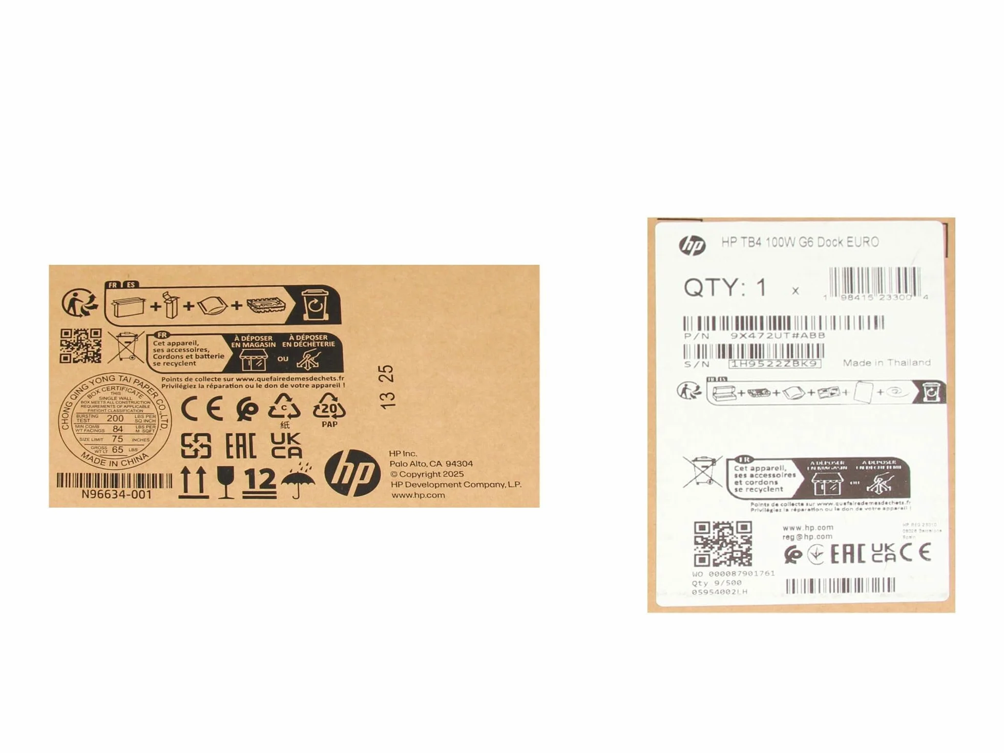 P34015-001 HP TB4 Dockingstation G6 100 W Thunderbolt 4 Replikator portów | inkl. 120W zasilacz dla Elite Dragonfly G2, EliteBook , x360 1030 G8, Envy 17-ch0000, x360 15-es0000, ZBook Firefly 15 G8