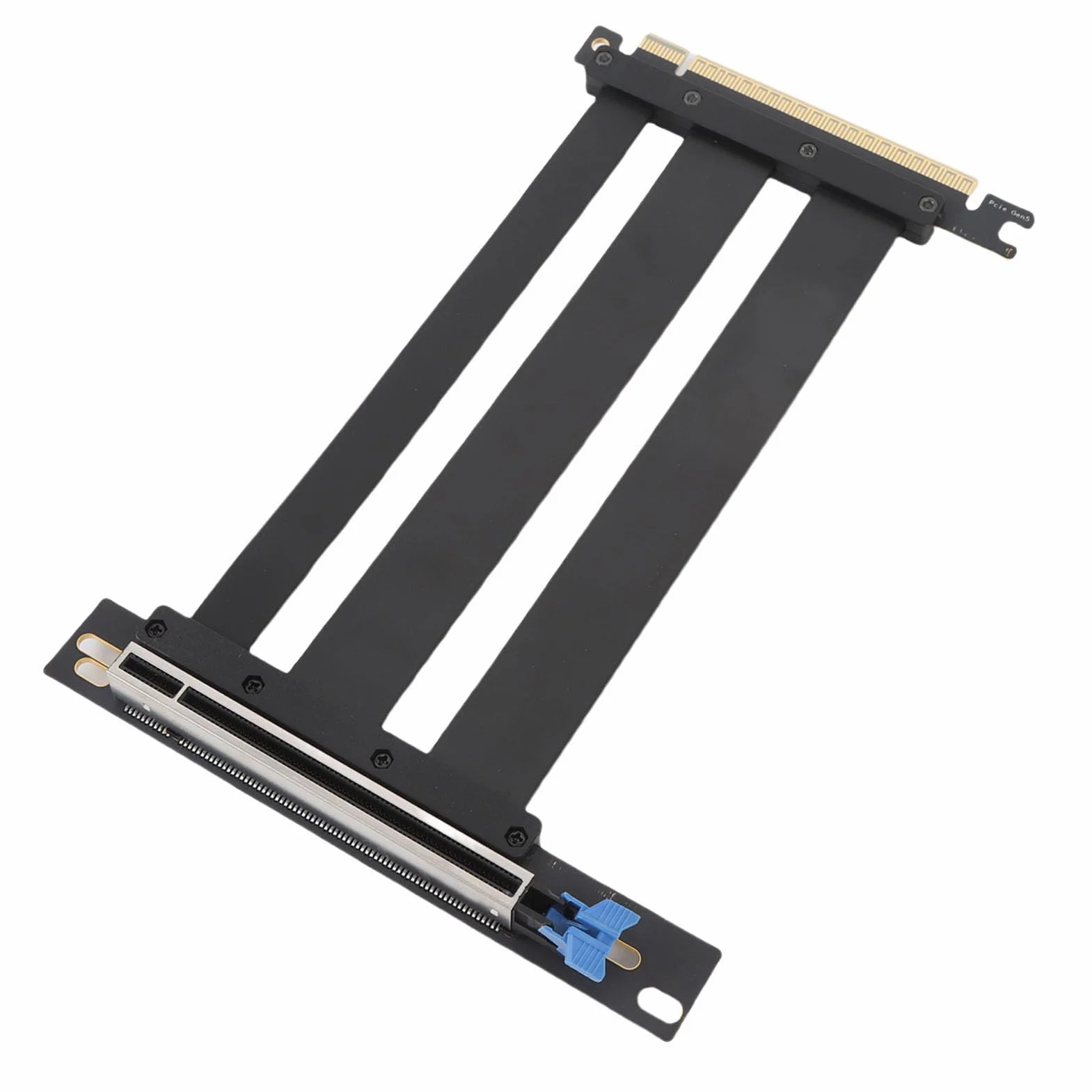 GOWENIC Kabel Kątowy Prosty PCIE 5.0 X16, Długi Okres Użytkowania PCIE 5.0 X16 Kabel Windy dla Kompilacji ITX (30cm)