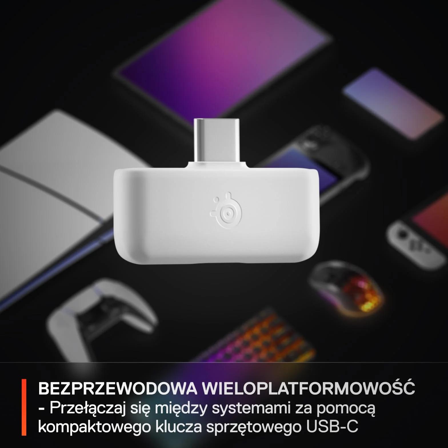 SteelSeries Arctis Nova 5P - Słuchawki wi-fi do gier - Neodymowe przetworniki magnetyczne - Ponad 100 ustawień wstępnych dźwięku - 60 godz baterii - 2,4 GHz lub BT - Mik. Gen2.X – PS5, PS4, PC,mobile