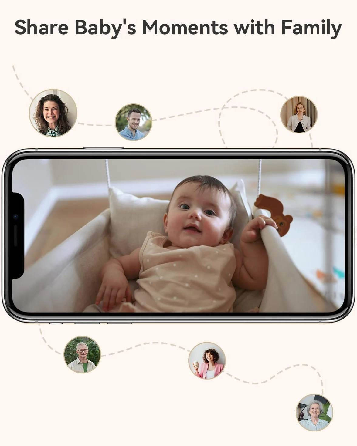 Imou 2.5K (4MP) Kameraövervakning WiFi Inomhus 360 ° Kamera Ansluten Smartphone Människodetektering AI Smart Spårningssiren Tvåvägsljud Privat läge Kompatibel Alexa för Baby/Husdjur