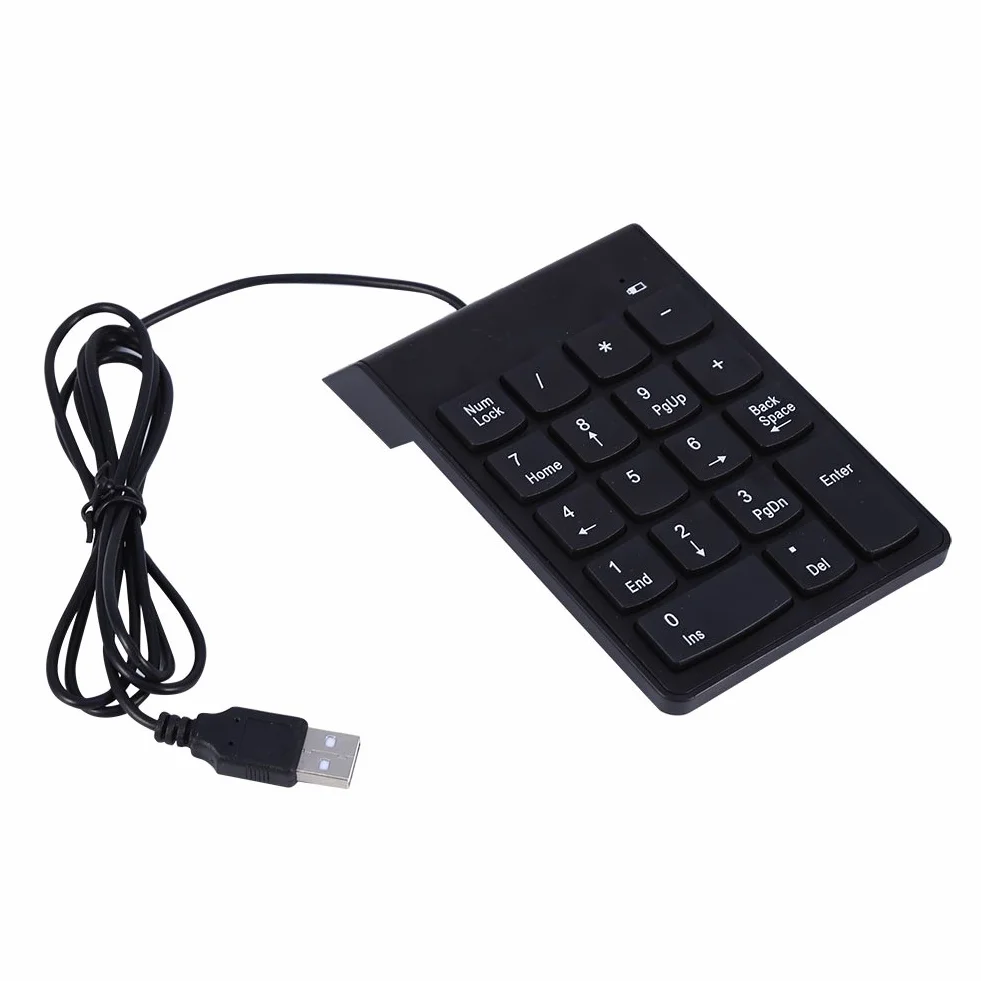 Klawiatura Numeryczna USB Mini 18 Klawiszy do Laptopa Notebook Komputer Stacjonarny