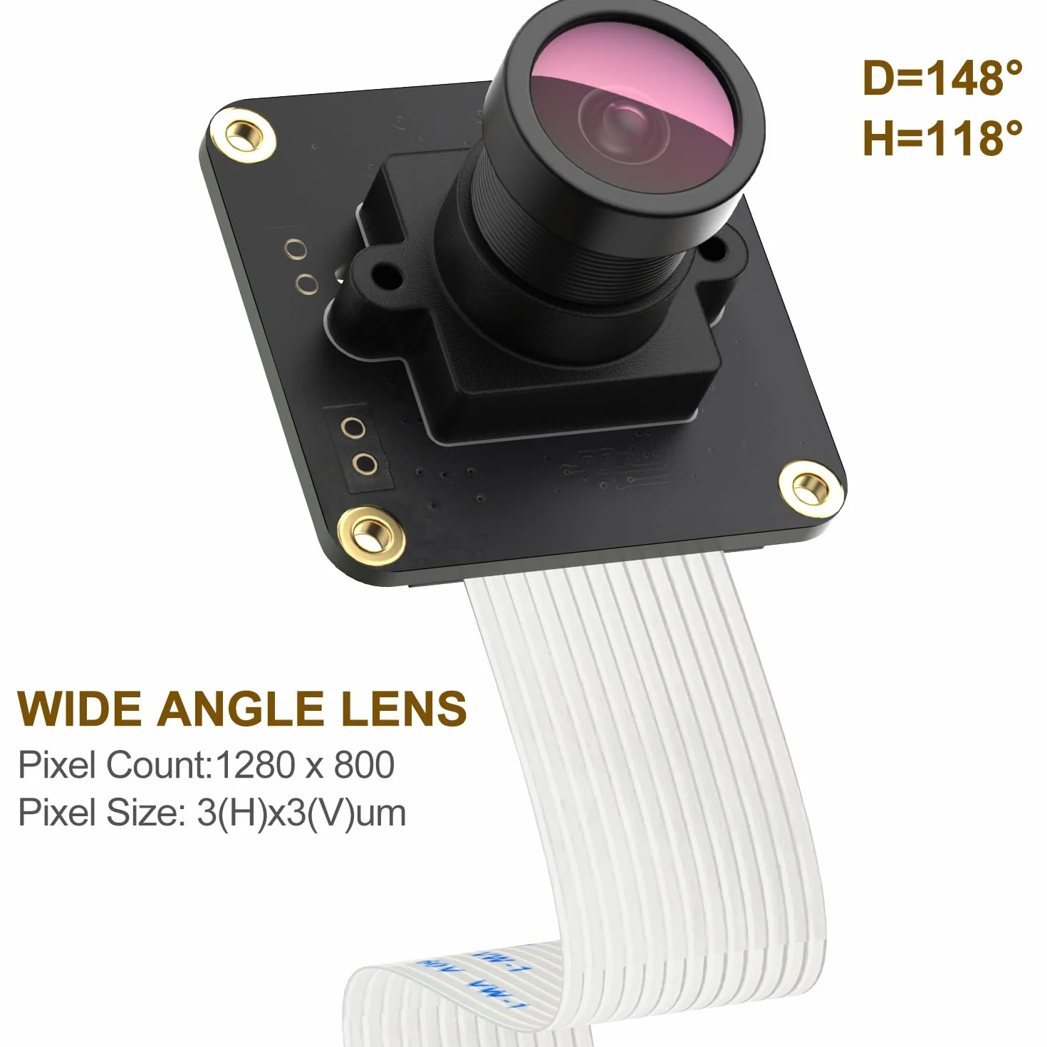 innomaker OV9281 kamera do 309fps, zewnętrzny wyzwalacz, tryb monochromatyczny, globalny czujnik migawki 1 Mpiksel, filtr IR M12, bez IR, Len FOV90 do Raspberry Pi 4B 3B 3B 3B 3A+ CM3+ CM3 Pi Zero