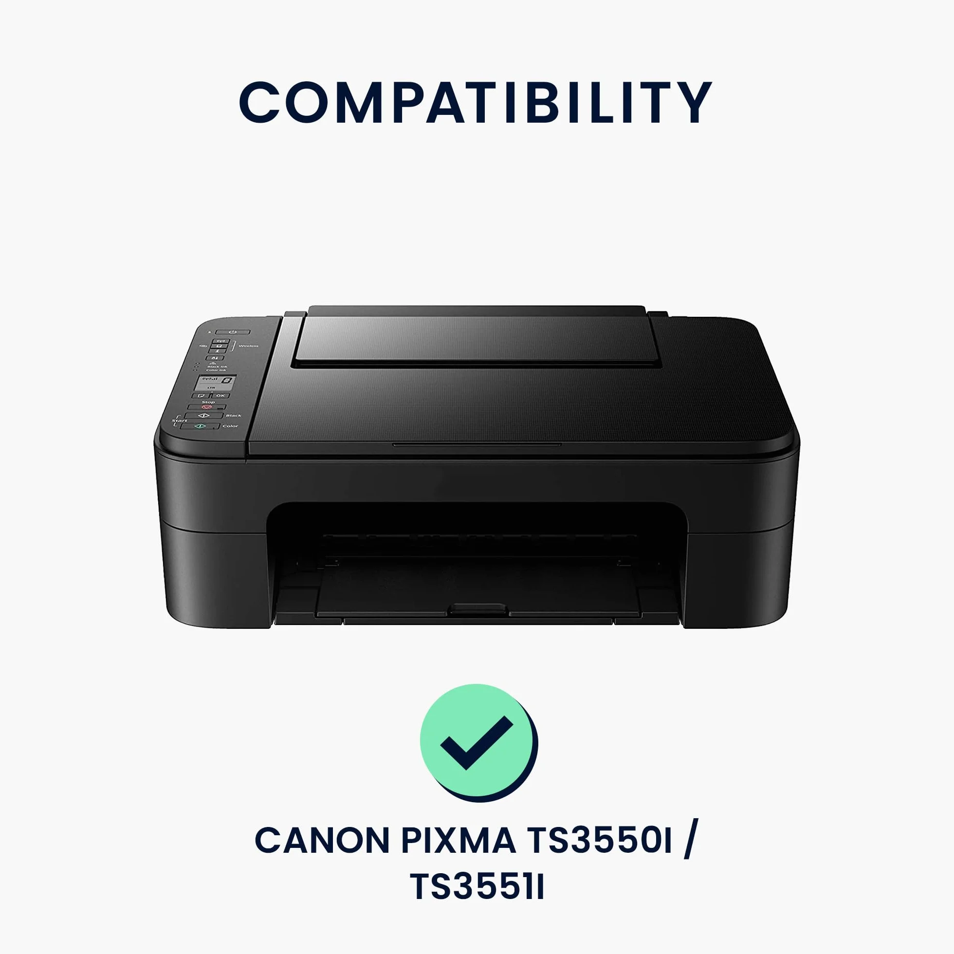 kwmobile Obudowa kompatybilna z Canon PIXMA TS3550i / TS3551i - Osłona przeciwpyłowa do drukarki - Ciemnoszara ochronna podszewka