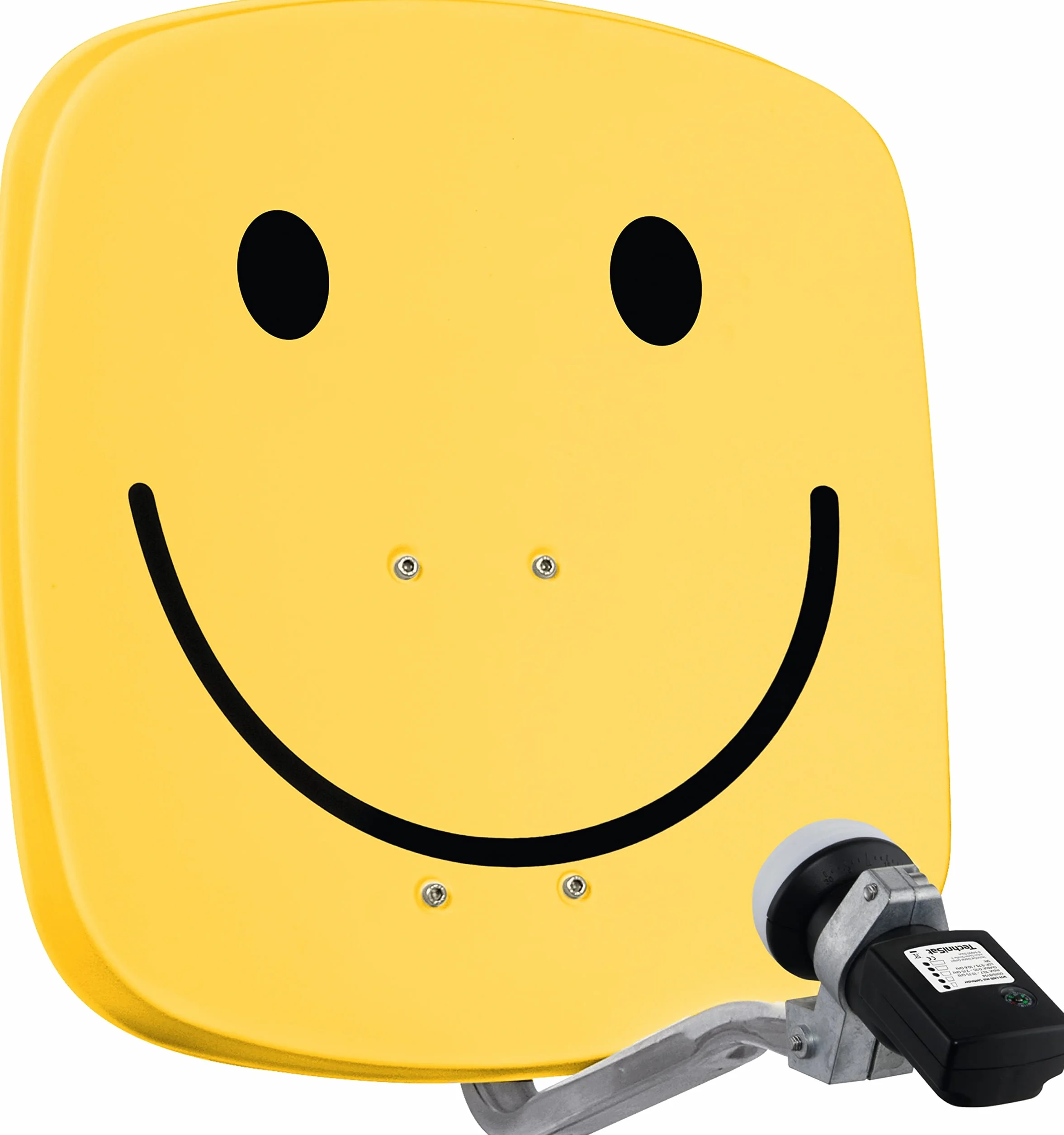 TechniSat DIGIDISH 45 - Antena satelitarna dla 1 abonenta (mały system satelitarny 45 cm - kompletny zestaw z uchwytem ściennym i anteną satelitarną V/H-LNB) Smiley