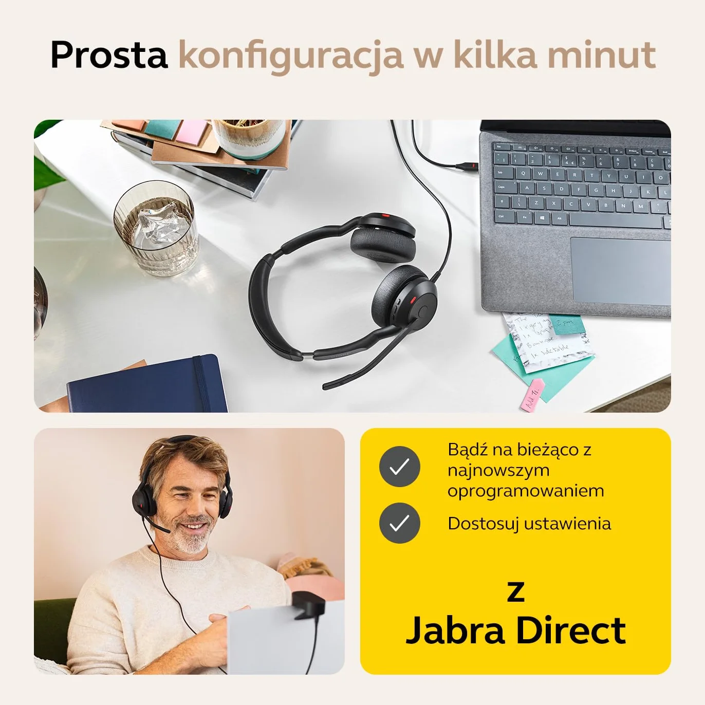 Jabra Evolve2 50 USB C-A MS Stereo
