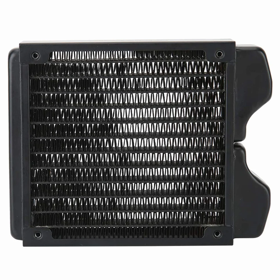 Cocoarm Gwintowana Miedziana Chłodnica Wodna Radiator 12 Rur G1 4-portowy Malowany Proszkowo 120 Mm 240 Mm 360 do Komputera PC Beauty Instrument Drukarka 3D Chłodzenie LED (120mm)