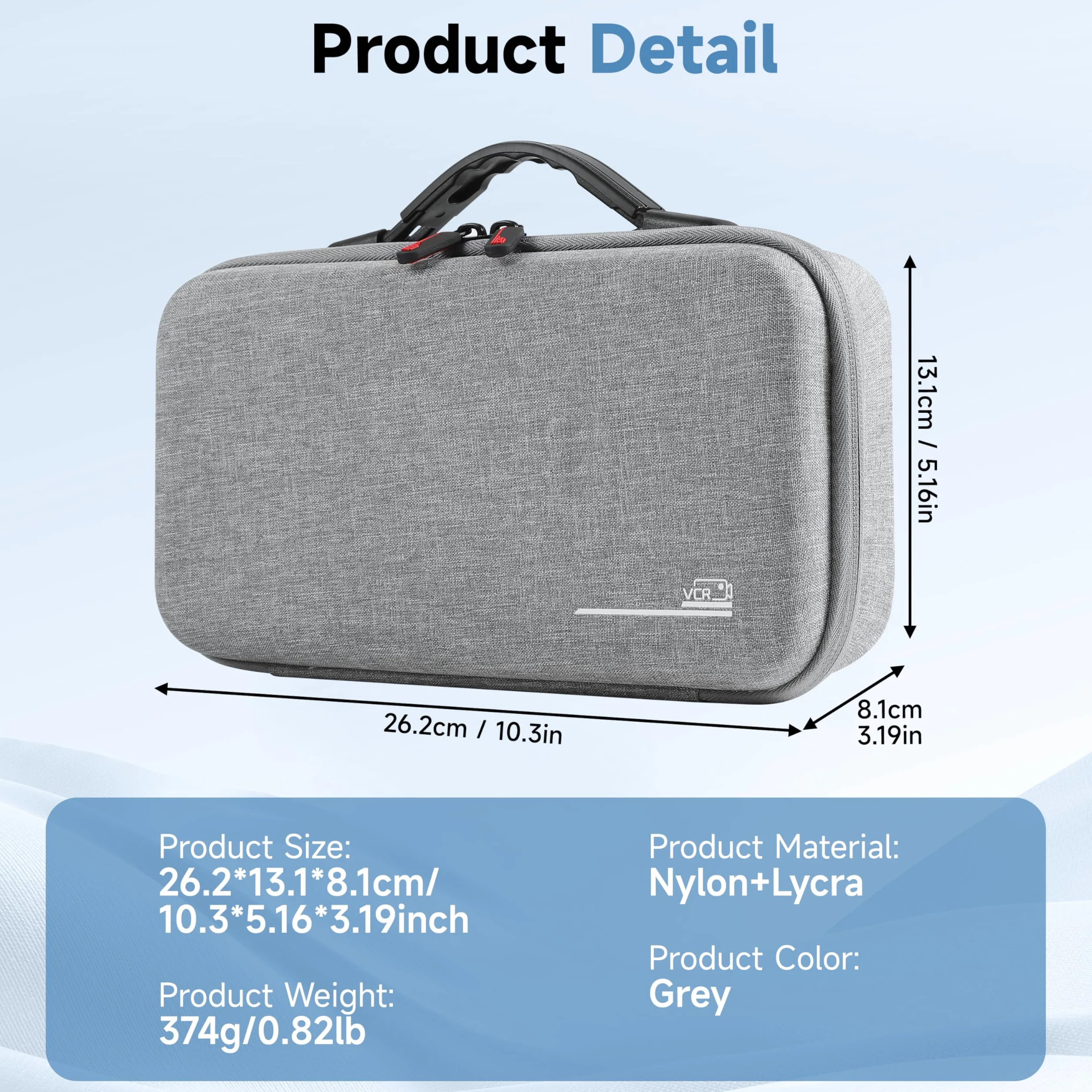 Max 2 etui do przechowywania akcesoriów podróżnych Gopro Max 2 | Nylon kompatybilny z Go pro Max 2 Storage Dual Battery Charger/4ft (1,2 m) drążek przedłużający z torbą siatkową