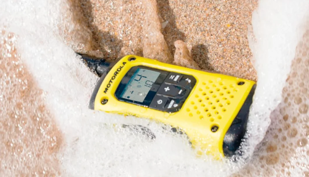 Motorola Mobility TLKR T92 H2O A9P00811YWCMAG - Zestaw Krótkofalówek, Do 10 km, Żółty/Czarny, 2 Sztuki