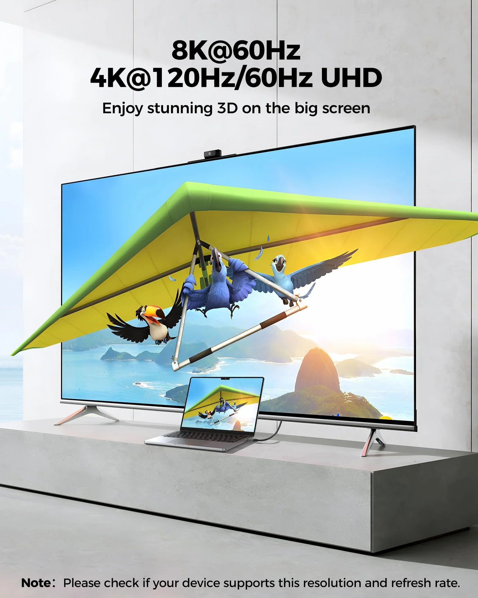 Silkland 8K Mini HDMI to HDMI 2.1 Kabel 30CM 48Gbps HDR eARC