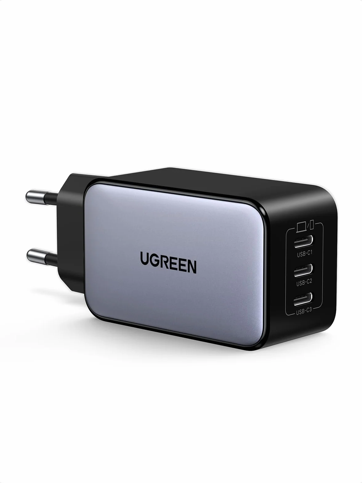 UGREEN Nexode Ładowarka 65 W USB-C z 3 portami USB-C, ładowarka do laptopa | Zasilacz GaN, kompaktowa szybka ładowarka PPS, kompatybilna z MacBookiem Pro, iPhone'em 17 Air, 16, Galaxy S25 Ultra