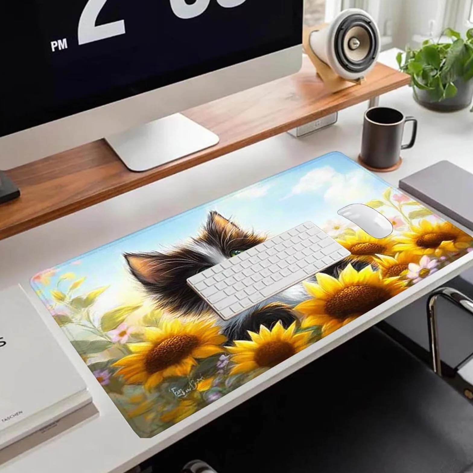 Gamingowa podkładka pod mysz 1200 x 600 x 3 mm, XXL, wodoszczelna, odporna na ścieranie, z przyszytymi krawędziami, niebieska, podkładka na biurko, poprawia prędkość i precyzję pod laptopa, komputera