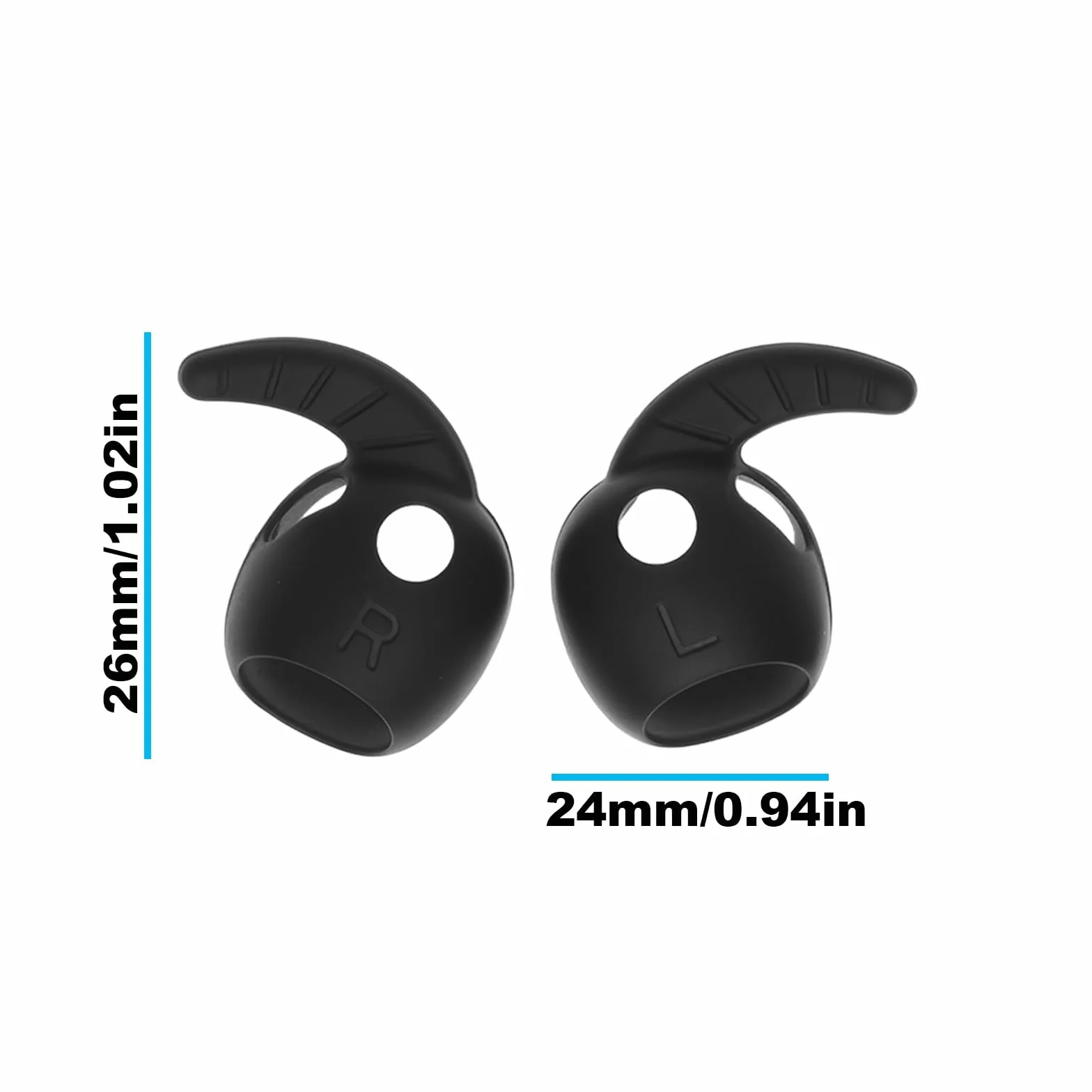 ECSiNG 5 par bezprzewodowych słuchawek silikonowych wiszące haczyki na uszy wiele kolorów kompatybilne z Samsung Galaxy Buds 3 Pro