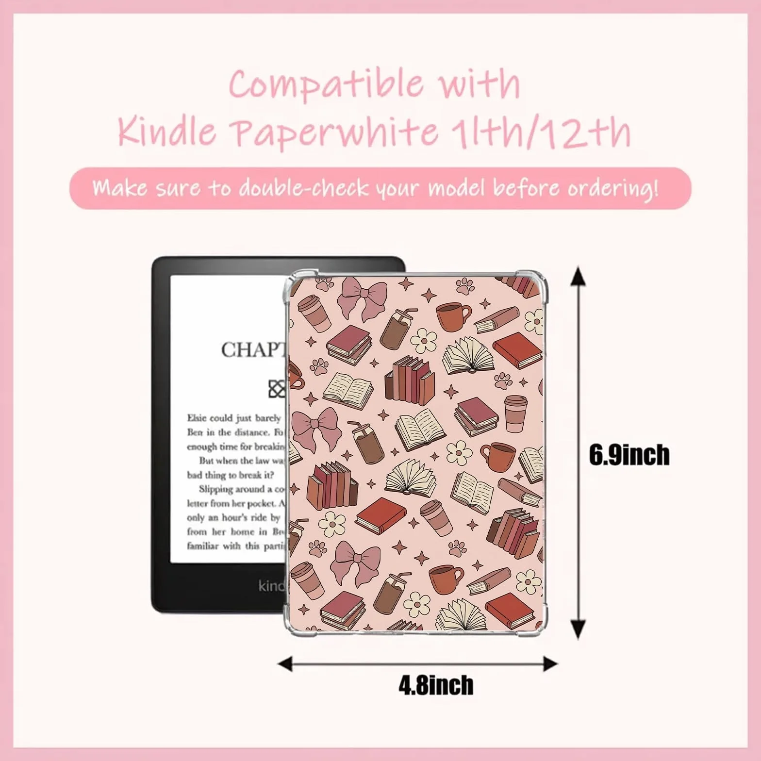 E-Reader papier kartonowy Einleger 12 sztuk naklejki do scrapbookingu przezroczyste etui 6,9" x 4,8" wkładka biały