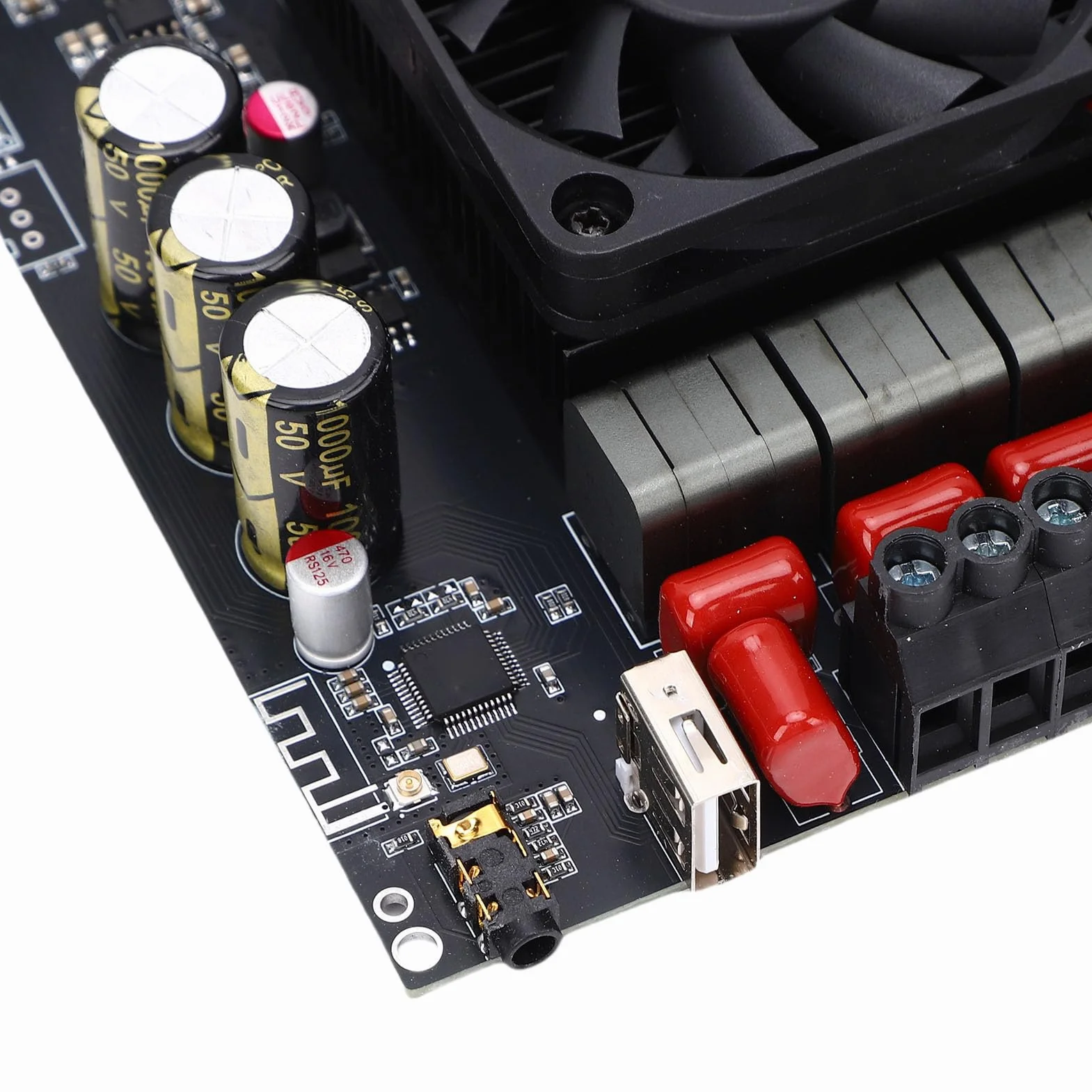 Generic 2.1-kanałowa Płyta Wzmacniacza Bluetooth Wysokiej Jakości Wzmacniacz Dźwięku do Domowego Głośnika PC Phone z regulacją Tonów Wysokich i Niskich dla Audiofilów