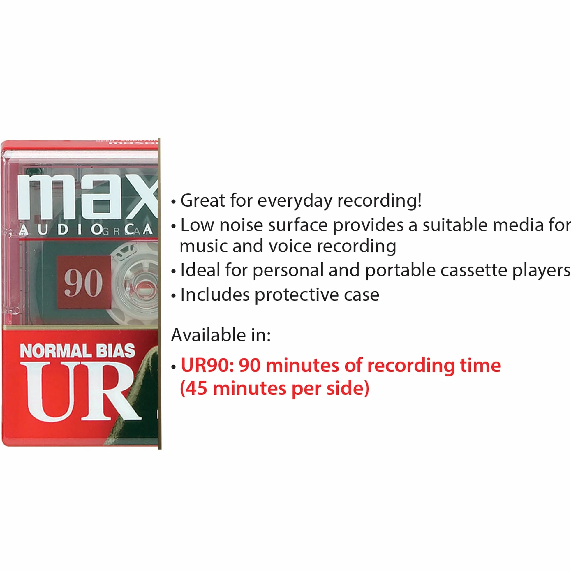 Maxell 108510 Normal Bias-Ur, dymny