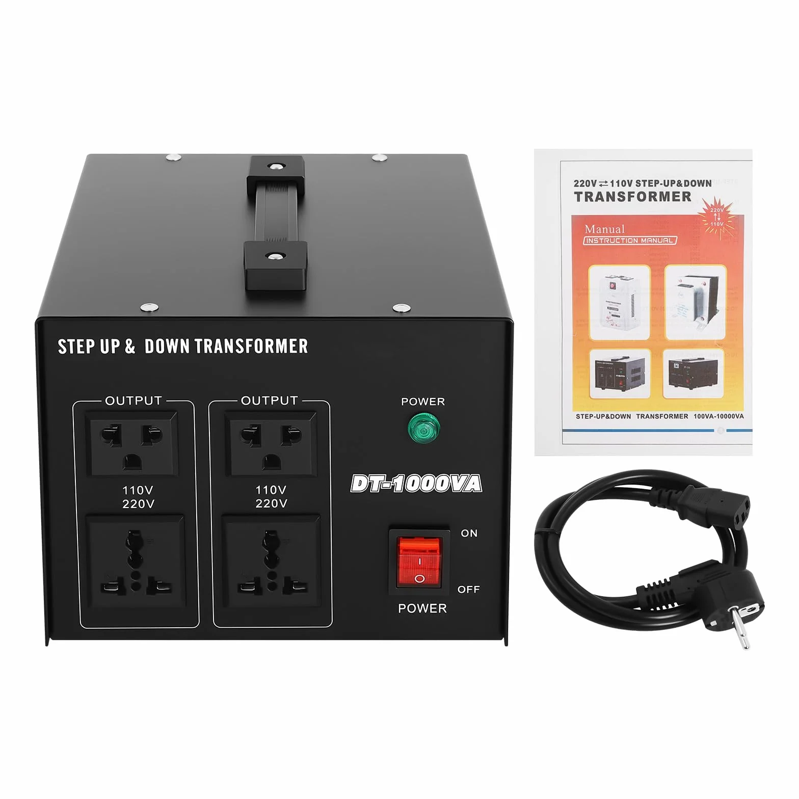 Przetwornica napięcia 800 W 1 kVA transformator 220 V na 110 V i 110 V na 220 V konwerter napięcia z zabezpieczeniem przed przeciążeniem