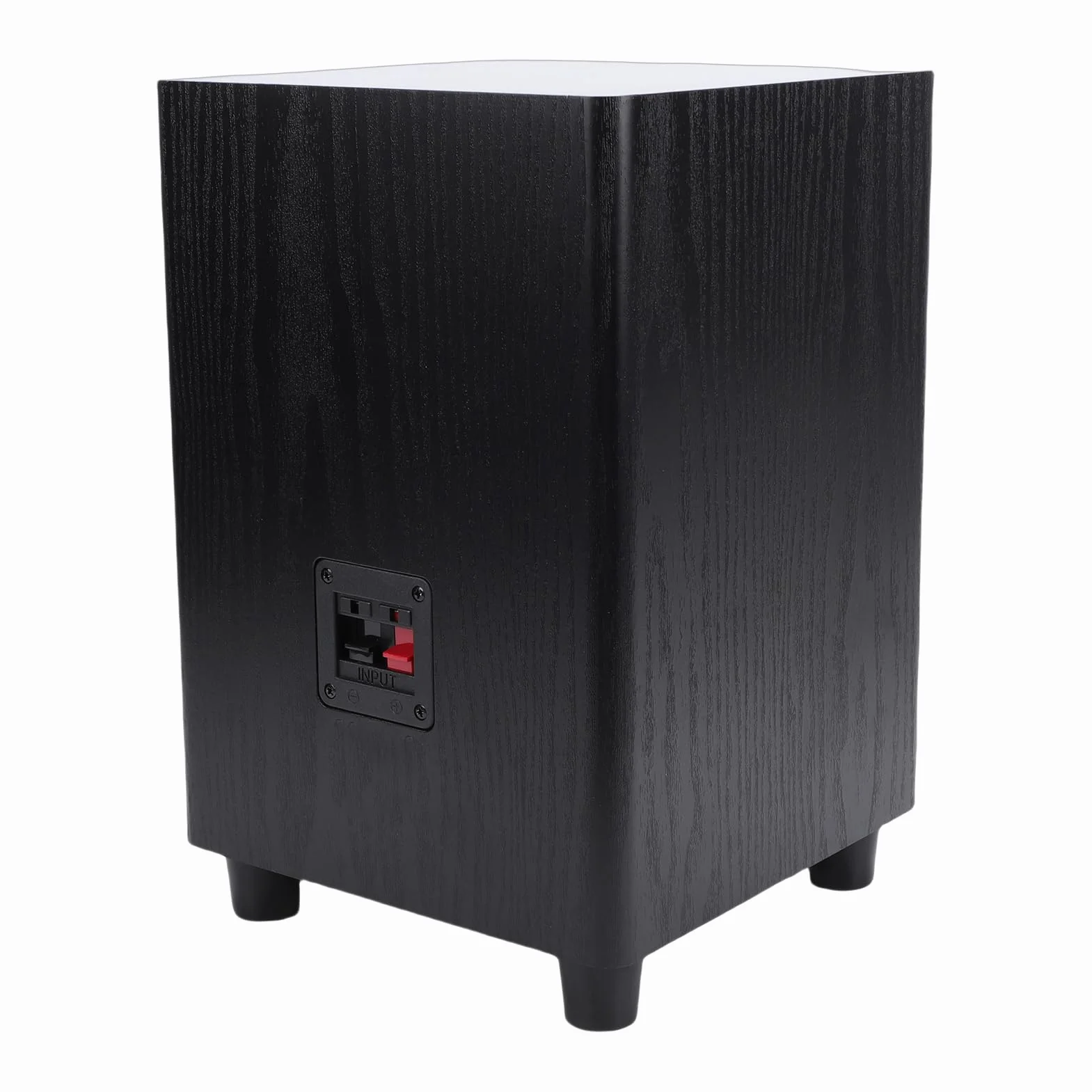 Pssopp Pasywny Subwoofer, 6,5-calowy Głośnik MDF z Uziemionym Filtrem Dolnoprzepustowym, Moc Wyjściowa Głębokiego Basu 100 W, Odporna na Uderzenia Obudowa do Kina Domowego, Filmów Muzycznych,