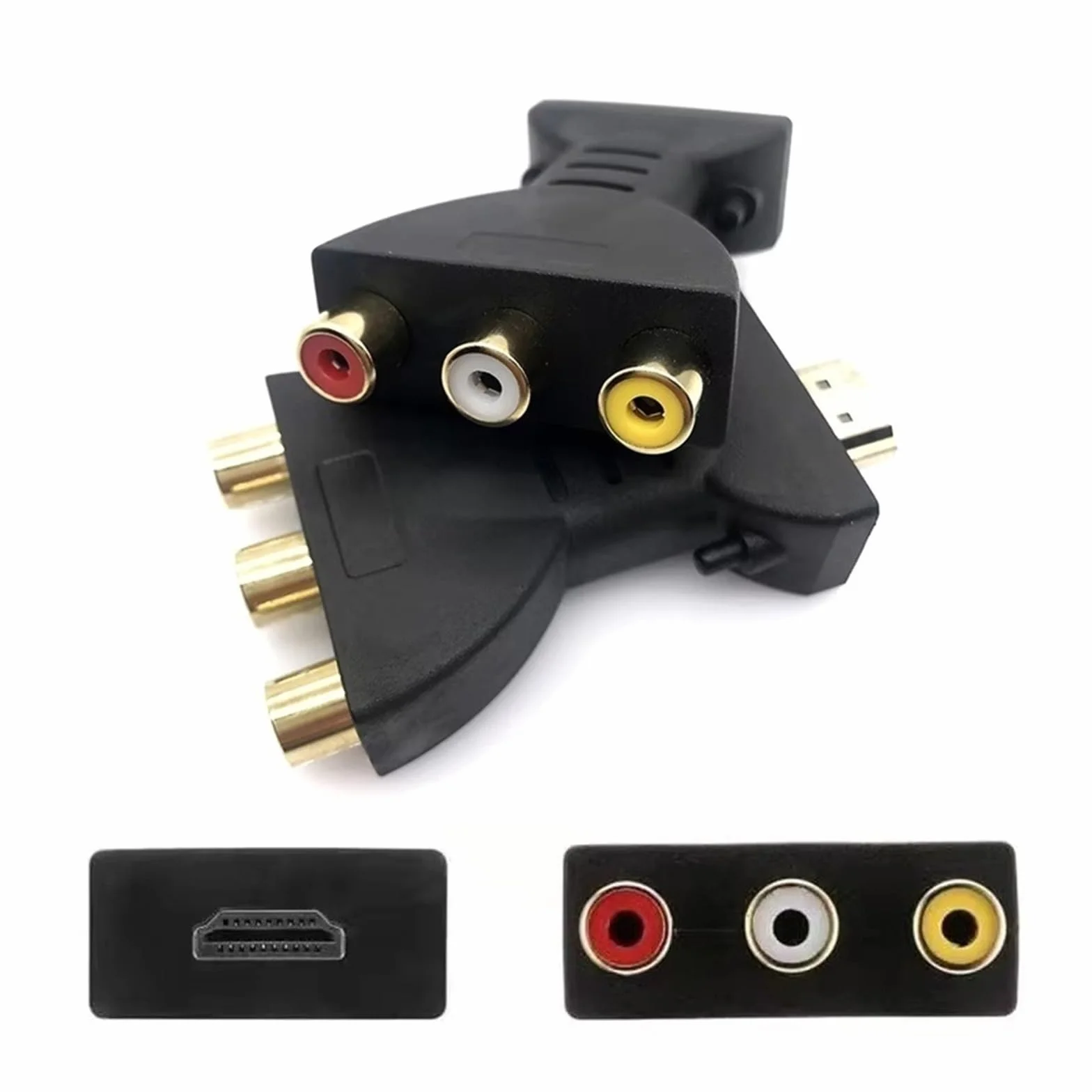 Konwerter HDMI na RCA AV 1080P HDTV2AV Kabel do TV Box DVD