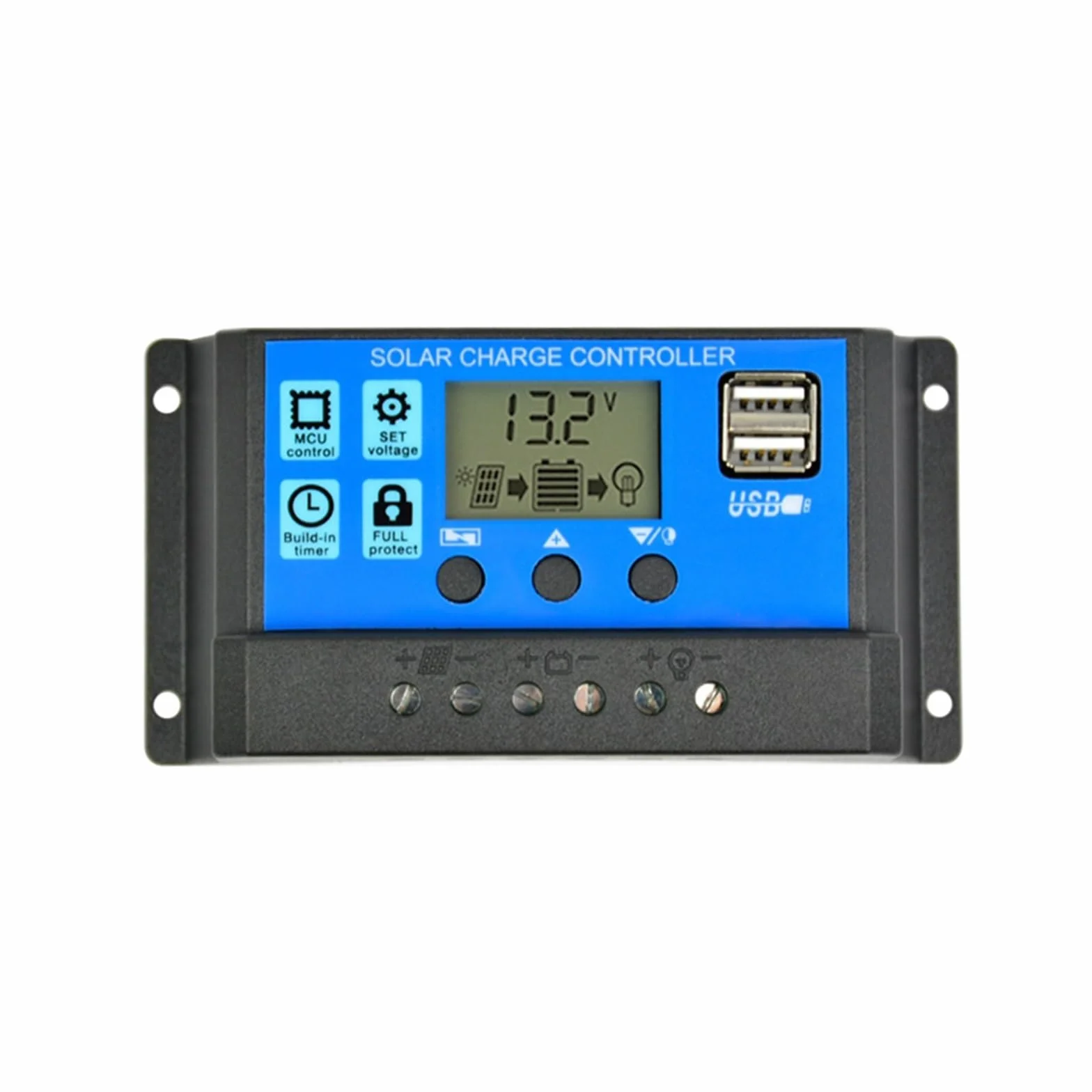 łAdowarka Z Panelem SłOnecznym Zestaw paneli słonecznych Kompletne podwójne wyjście USB Ogniwa słoneczne Poly Solar Board Kontroler Outdroor Ładowarka do akumulatorów(With 50A Controller)