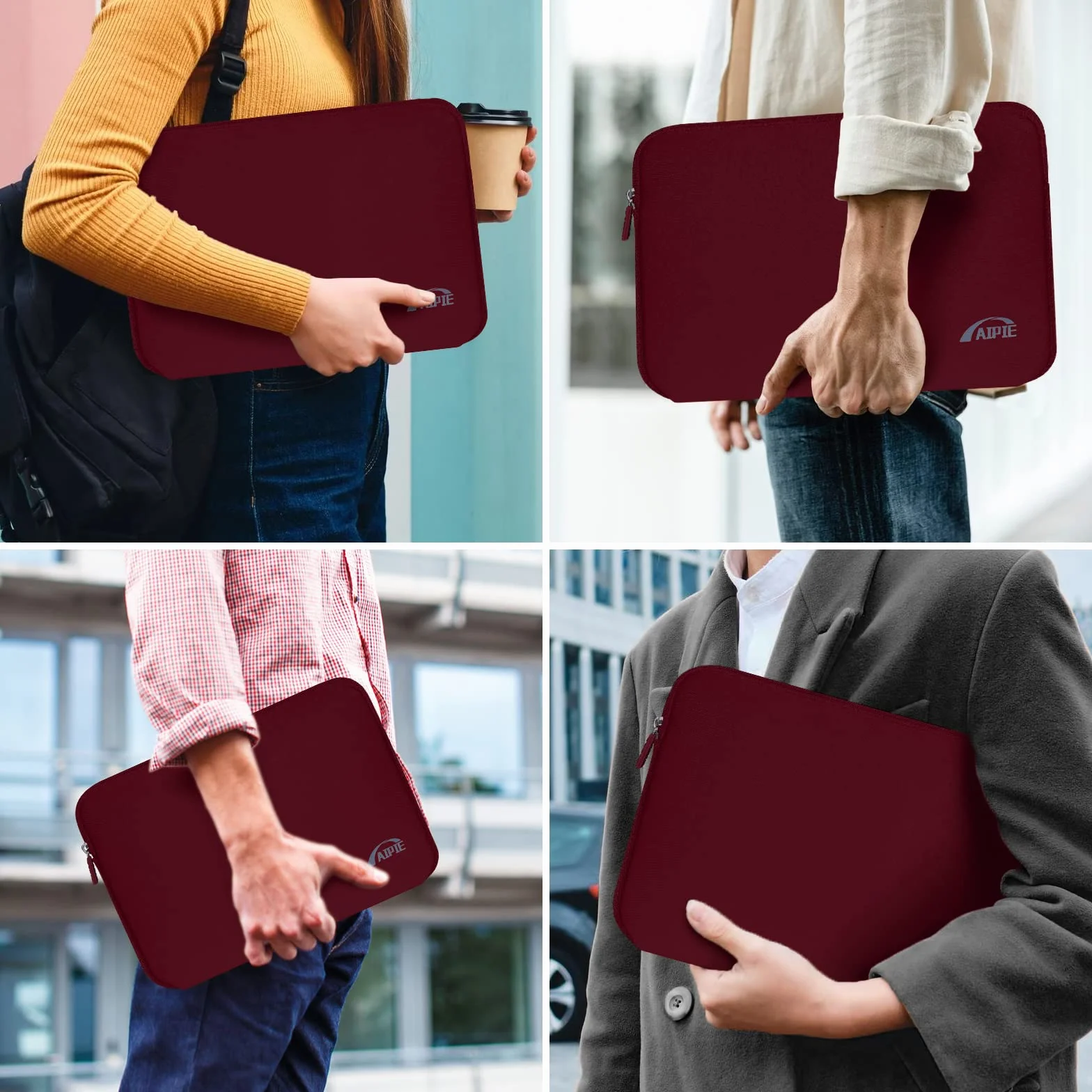 Etui ochronne na laptopa 16 Zoll czerwony 40x29x3cm kompatybilne MacBook Acer Asus Dell Lenovo HP