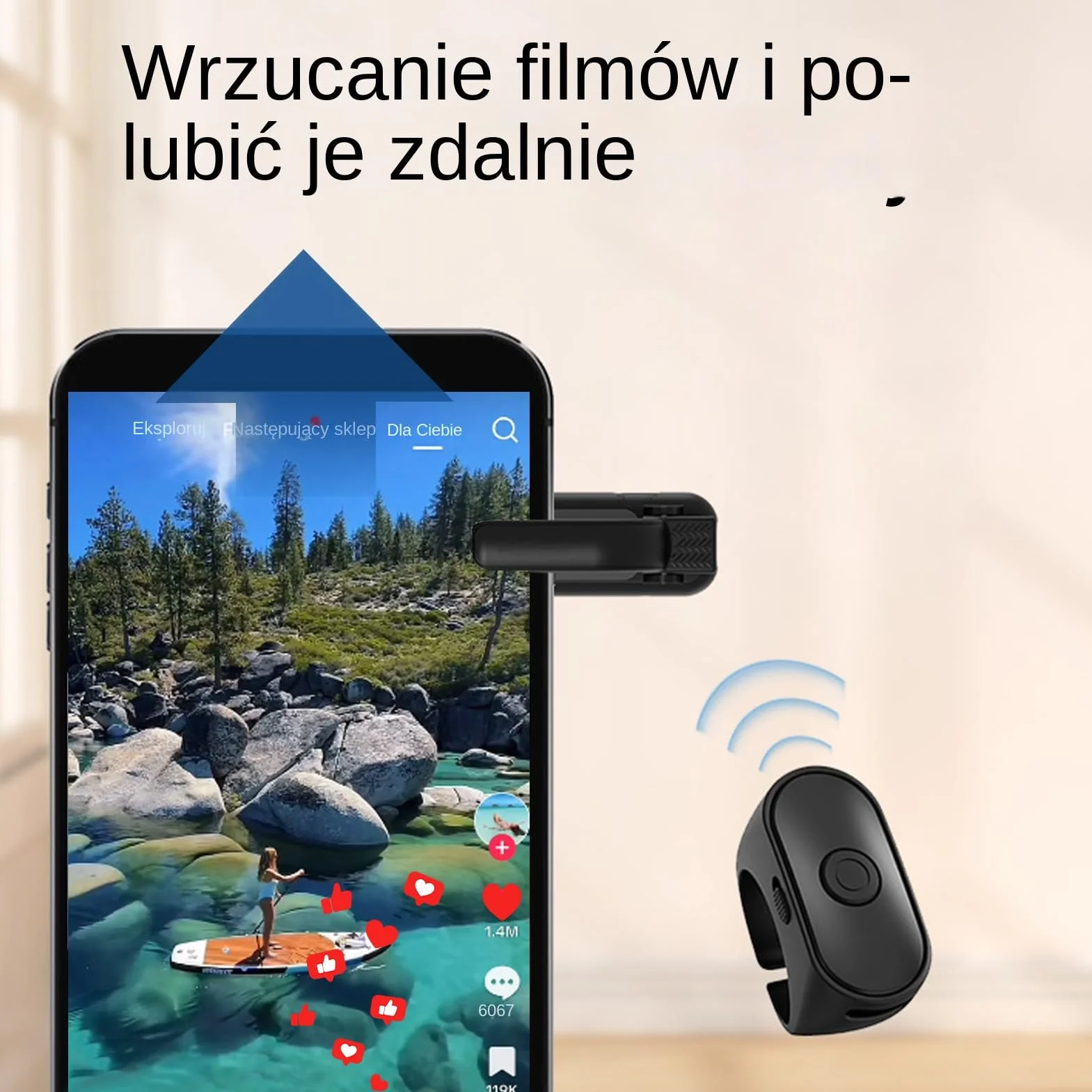 Turner przenośny bezprzewodowy pilot zdalny do przewracania stron e-book czytnik cyfrowy akcesorium