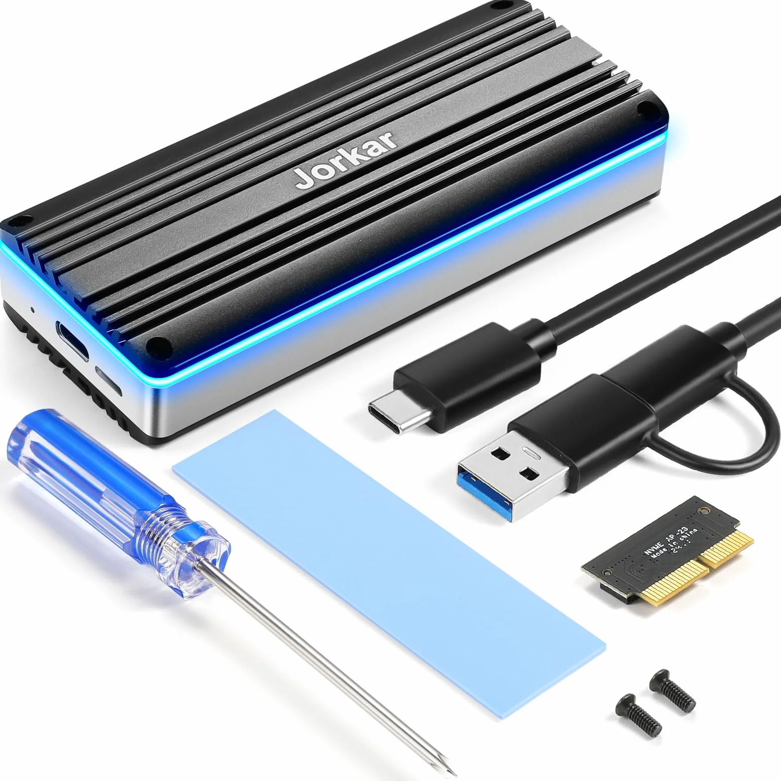 Zewnętrzna obudowa SSD USB-C 3.2 dla 12+16-pinowego MacBooka SSD, czytnik dysków twardych do A1466 A1465 A1502 A1398 SSD Mac Air/Pro mid 2013-2017, przenośna aluminiowa obudowa SSD ze