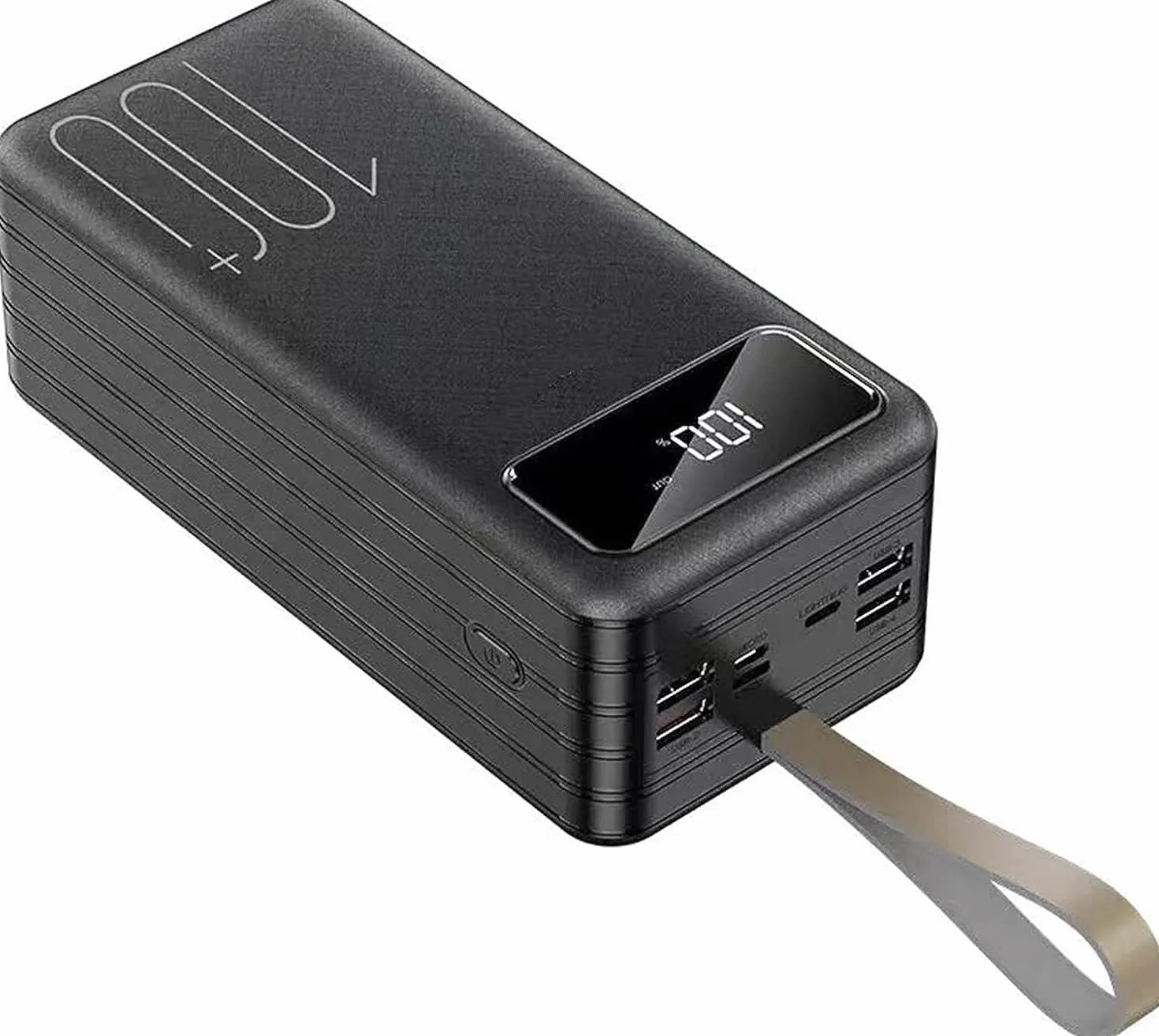Power Bank Przenośna ładowarka USB 100000 mAh akumulator o dużej pojemności z wyświetlaczem szybkie ładowanie do wszystkich kompatybilnych smartfonów, tabletów, konsol do gier (czarna)