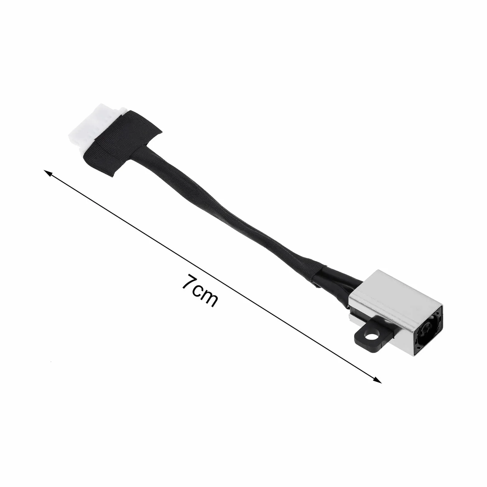 ECSiNG Gniazdo zasilania DC kabel portu ładowania kompatybilny z Dell Latitude 3510 Inspiron 14 5402 7 cm