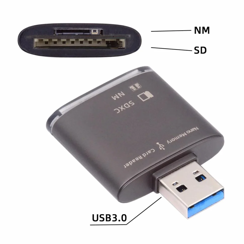 CY Karta USB 3.0 do NM Nano karta pamięci i czytnik kart SD Writerfor Mate Seial telefon i aparat i laptop