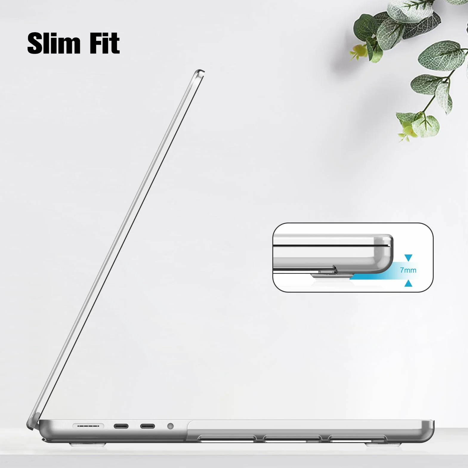 Fintie Etui kompatybilne z MacBook Pro 16 (2026-2021) M5 M4 M3 M2 M1 Pro/Max A3428 A3429 A3186 A3403 A2991 A2780 A2485, ultracienkie, twarde etui ochronne kompatybilne z MacBook Pro 16, przezroczyste