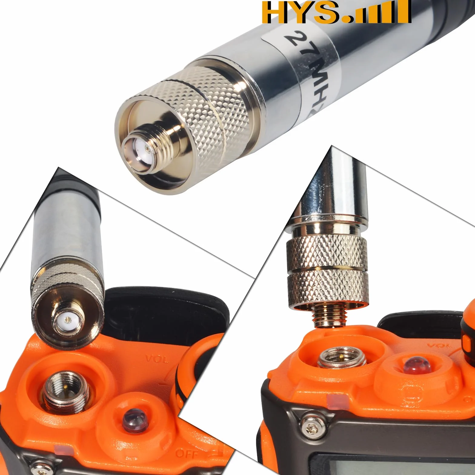 HYS Antena radiowa CB 27Mhz SMA Female teleskopowa 130 cm