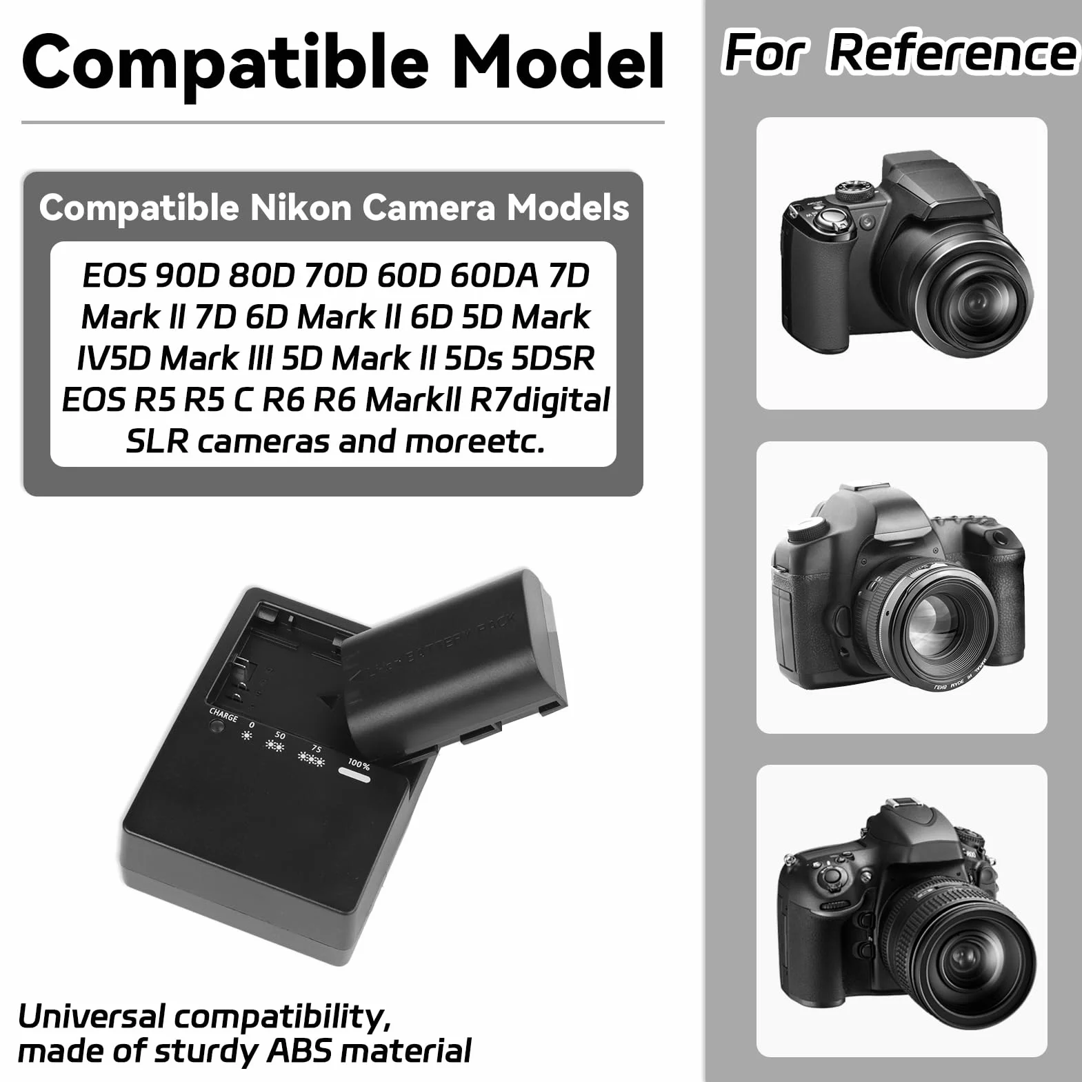 LC-E6 szybka ładowarka kompatybilna z Canon LC-E6, LC-E6E LP-E6 LP-E6N LP-E6NH akumulator, uniwersalna ładowarka do aparatu Canon EOS R5 R6 5D Mark III 6D 7D 90D, bezpieczna i kompaktowa do podróży