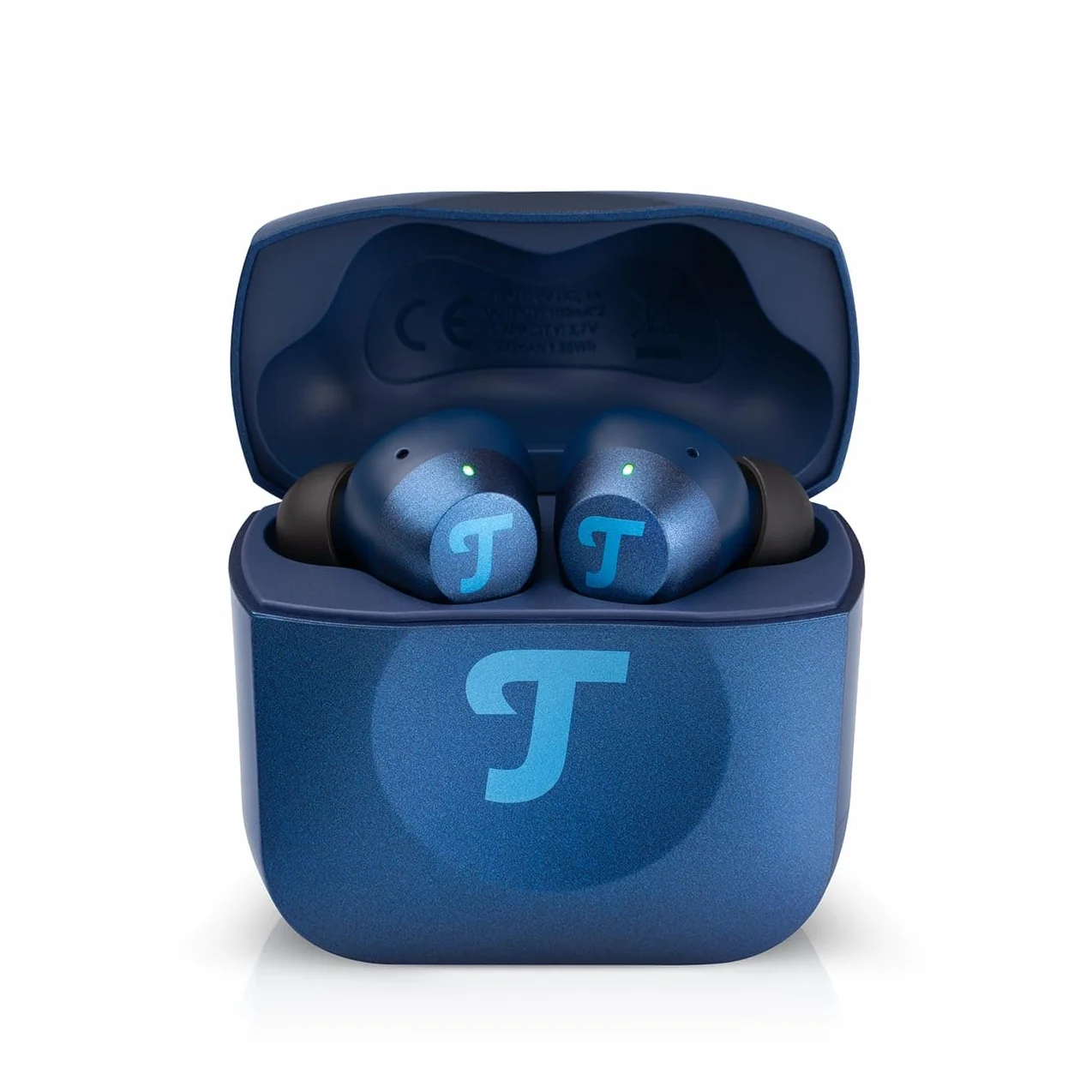 Bezprzewodowe słuchawki douszne Teufel AIRY TWS PRO, adaptacyjne i hybrydowe ANC, wysoka rozdzielczość dźwięku, tryb transparentny, Bluetooth 5.2 z AAC i Qualcomm aptX Adaptive, Steel Blue