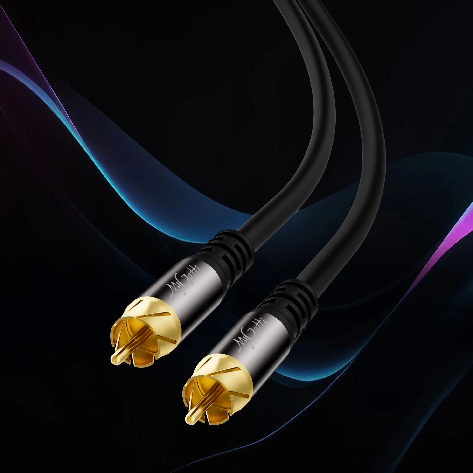 Kabel RCA na RCA S/PDIF cyfrowy koncentryczny cynkowana miedź podwójnie