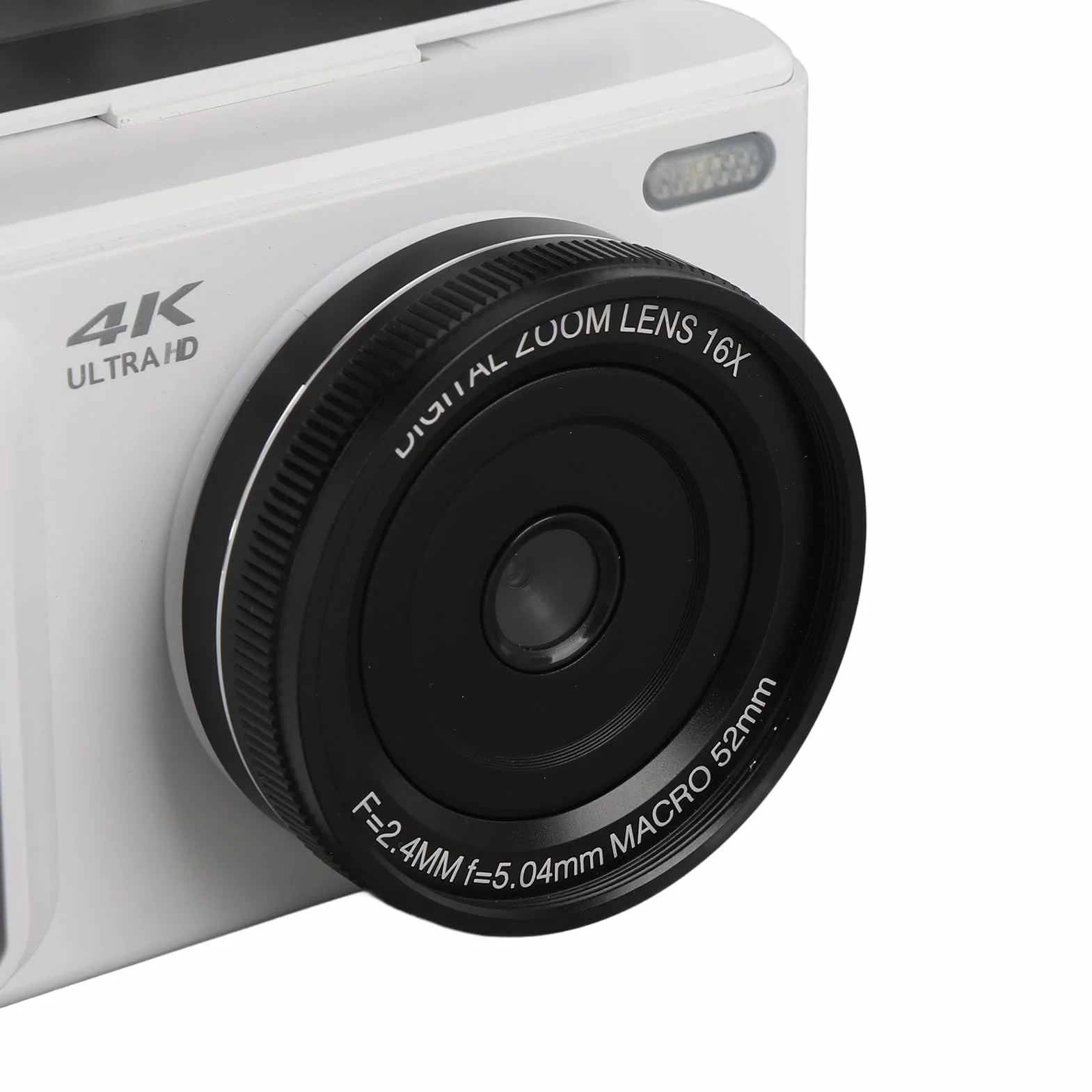 Aparat Cyfrowy 64 MP, Zoom 16X, Nagrywanie Wideo 4K UHD, Autofokus, Ekran Odchylany o 180°, z kartą 128 GB i Filtrami Upiększającymi, do Robienia zdjęć Selfie, dla Dzieci Chłopcy