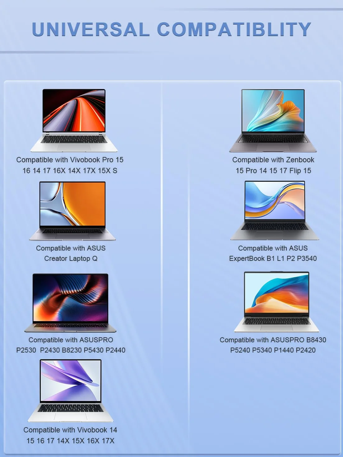 200W ładowarka kompatybilna z Asus Vivobook Pro 15 16 16X 14 14X Q543 Q533 N6506 K6602 M7600 M6400 N7401 K6400 M6500 K6502 Q540 Zenbook Pro 15 17 Flip UP6502 UM535 Laptop