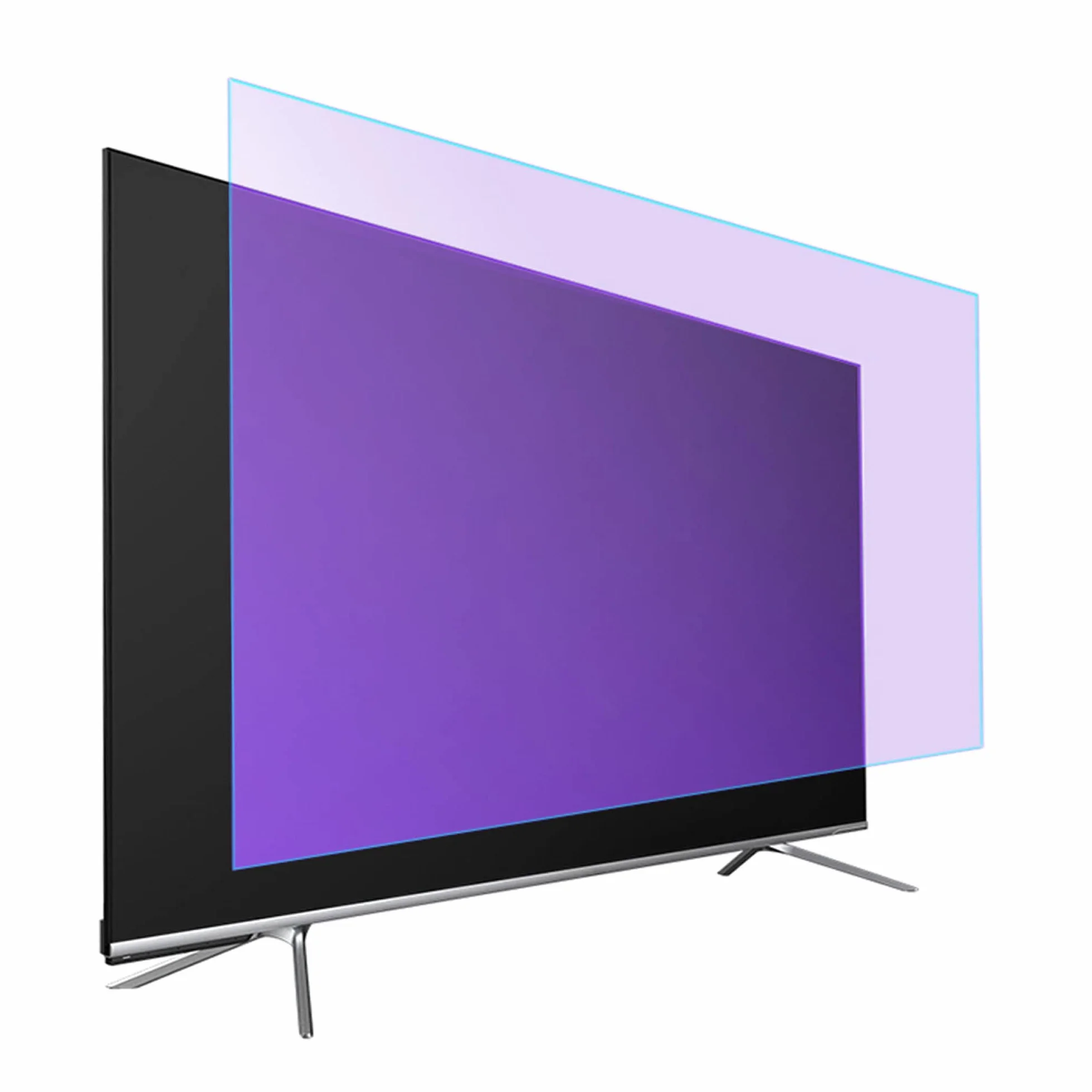 Folia ochronna do ekranu telewizora, Ochraniacz ekranu TV z 50-75 cali Folia przeciwodblaskowa AntiBlue Light/AntiScratch/Ochrona przed promieniowaniem, do LCD, LED itp(75in1645x930mm)