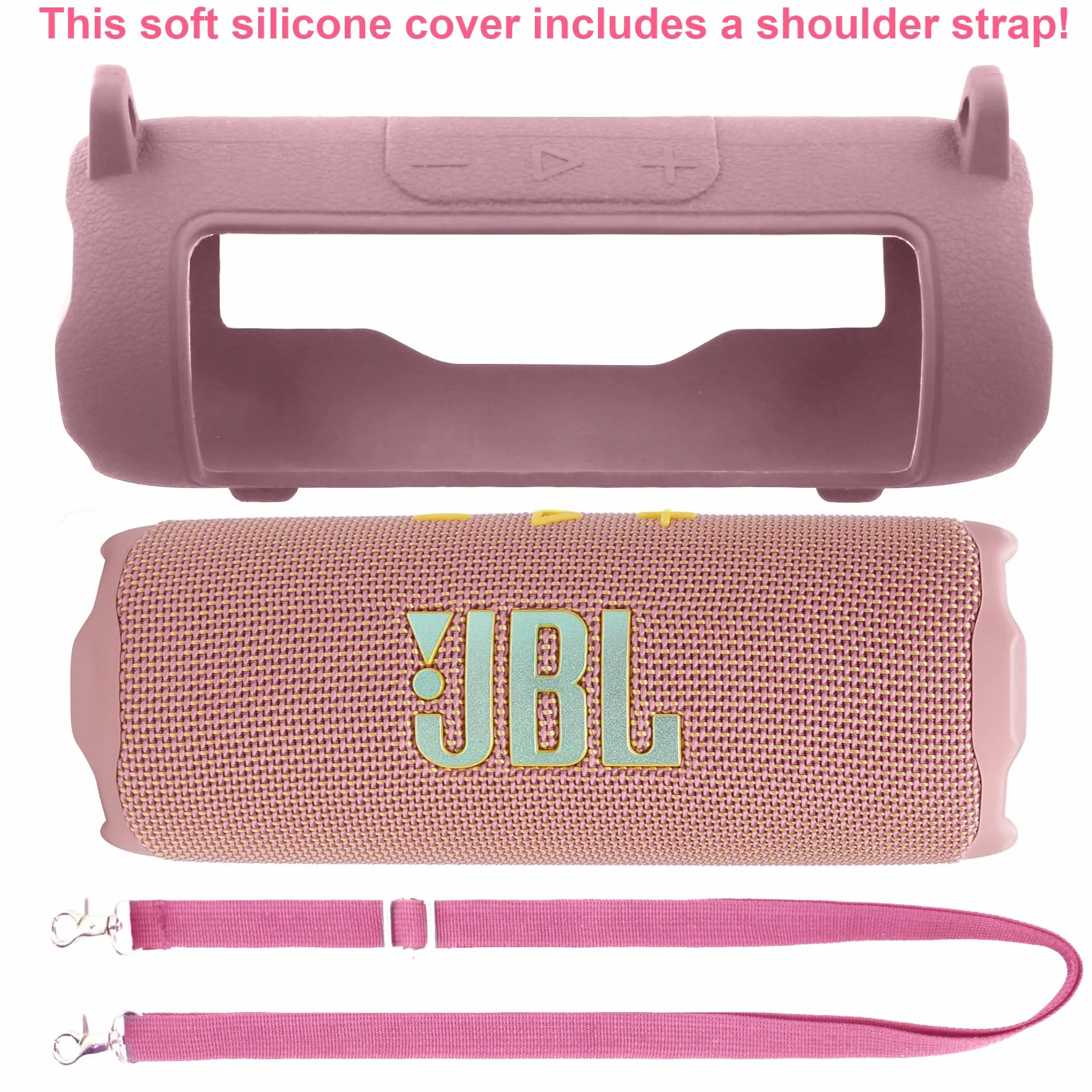 co2CREA Silikonowe etui do JBL Flip 7 bezprzewodowe przenośne etui na głośnik Bluetooth
